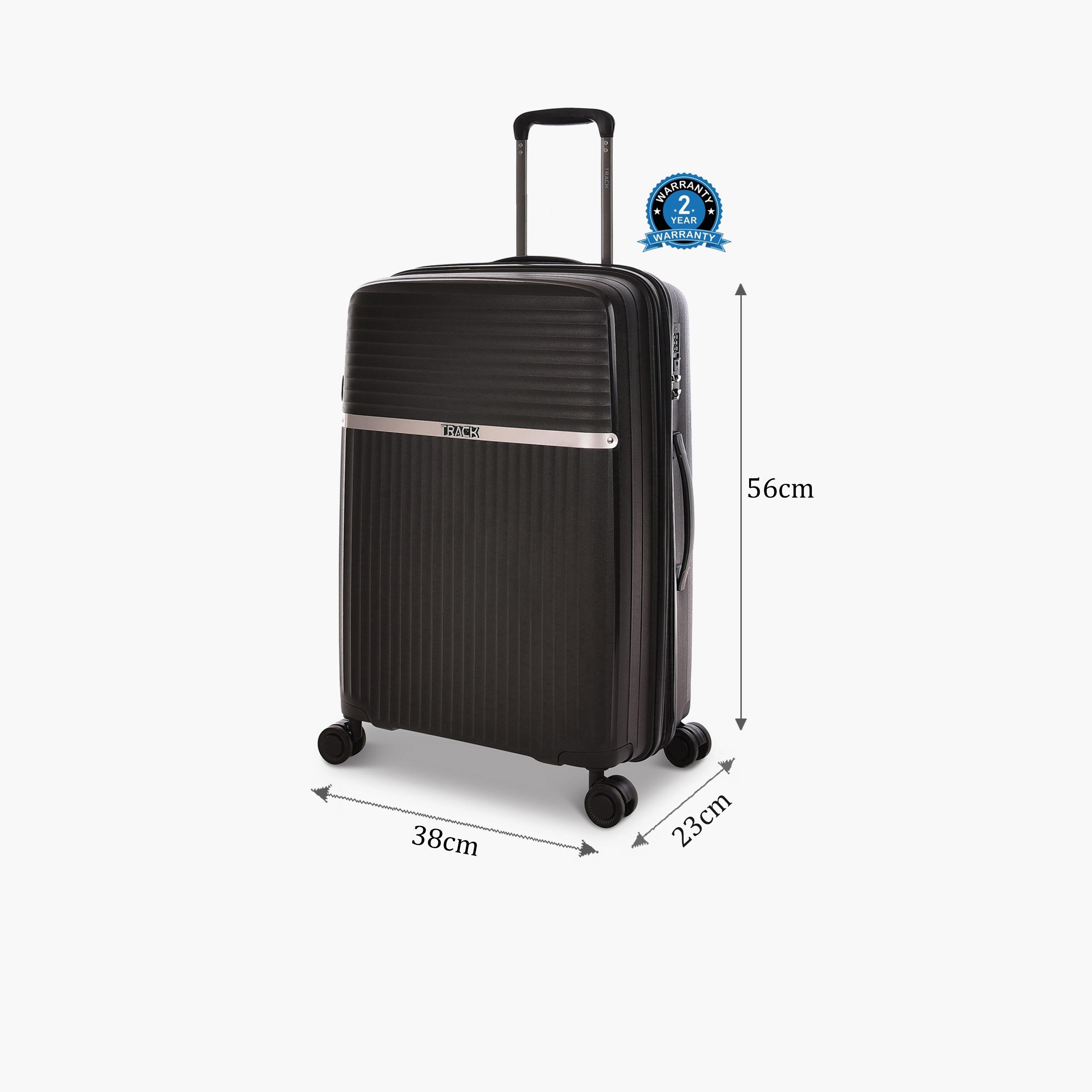 Track 51 CM Small Cabin Polypropylene Hard Sided 4-Wheeler Spinner Trolley Bag with Combination Lock-travel-luggagesandbags-luggage-image-2