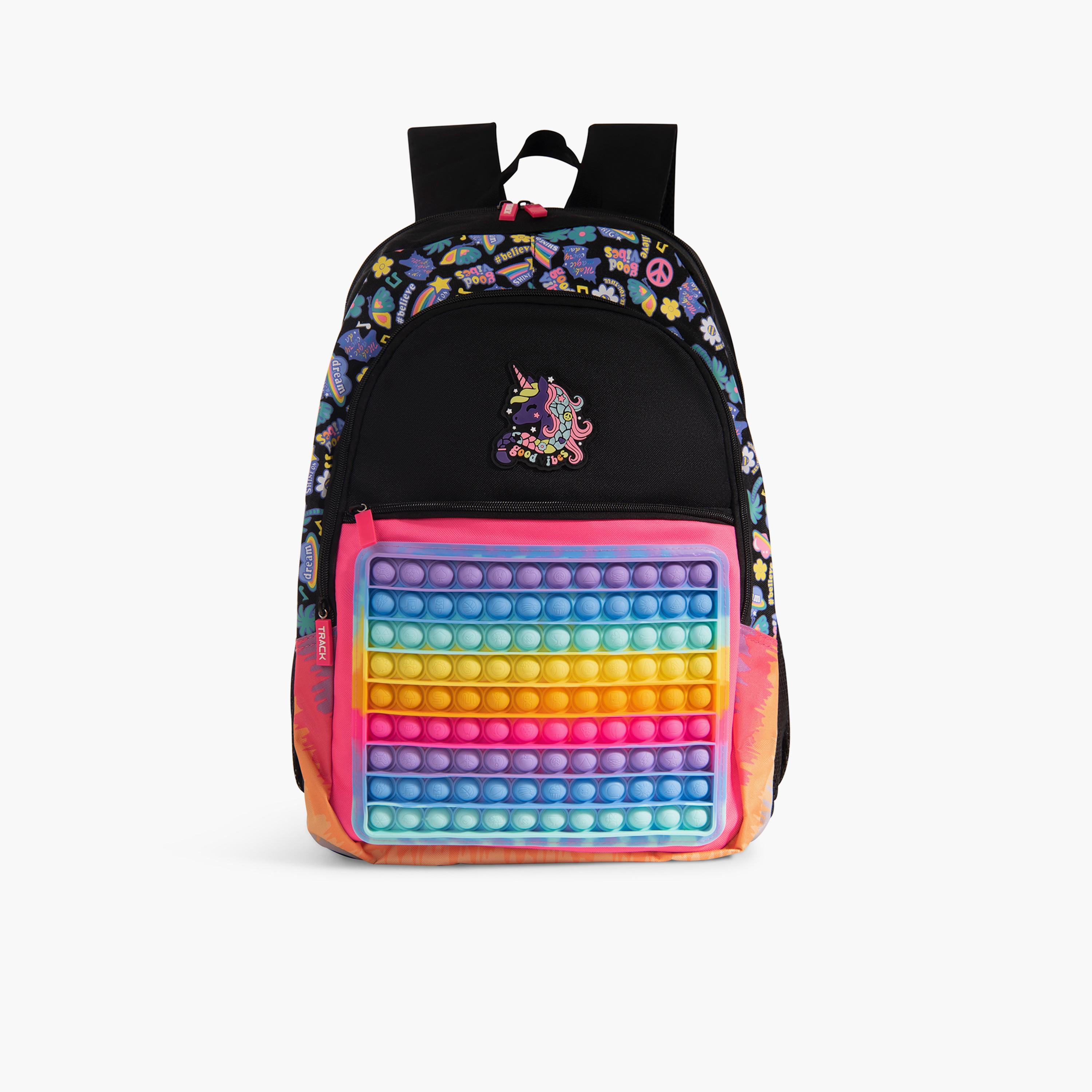 Track 18 Inches Backpackwith Adjustable Strap, Polyester | AS019-school-bagsandbackpacks-backpacks-image-1