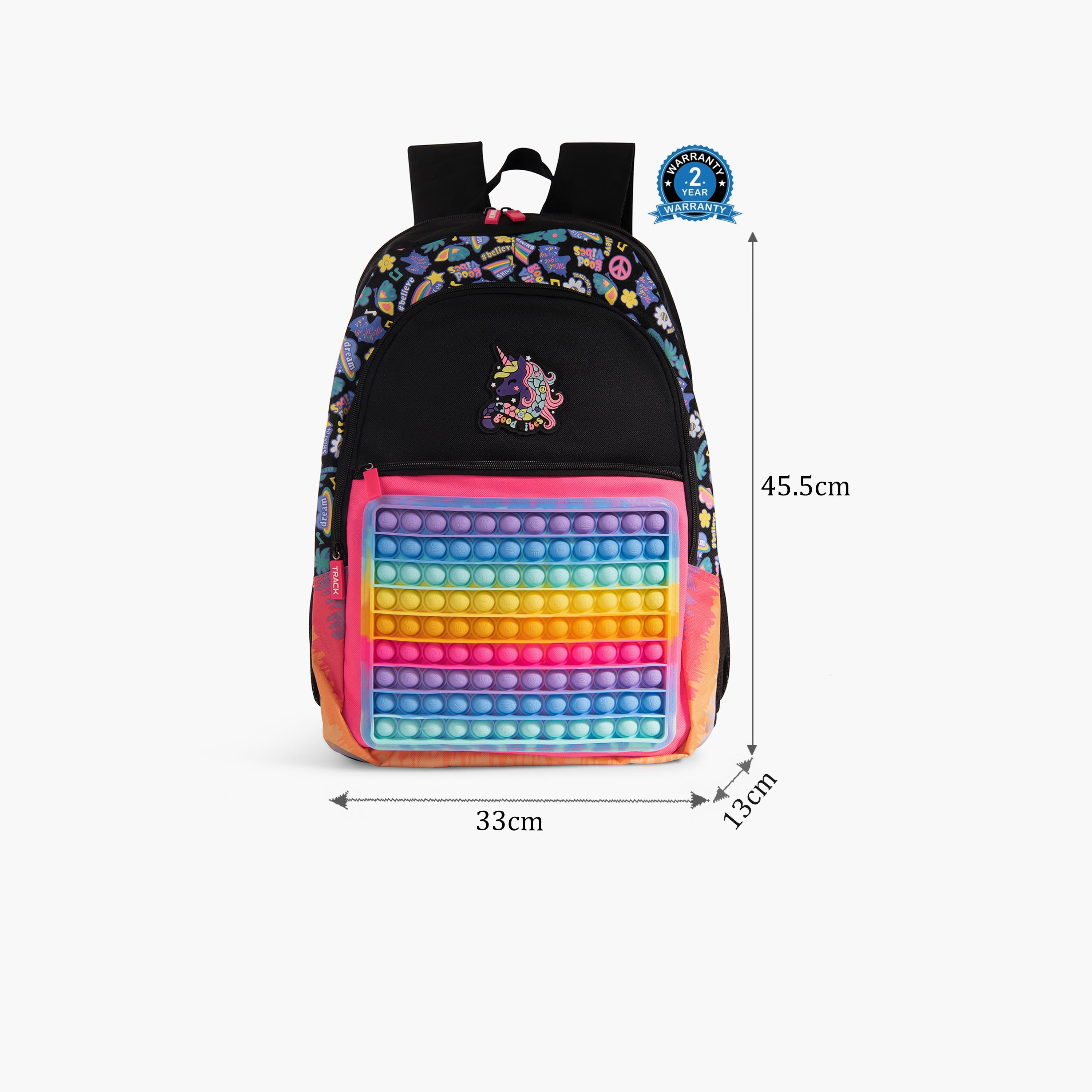 Track 18 Inches Backpackwith Adjustable Strap, Polyester | AS019-school-bagsandbackpacks-backpacks-image-2