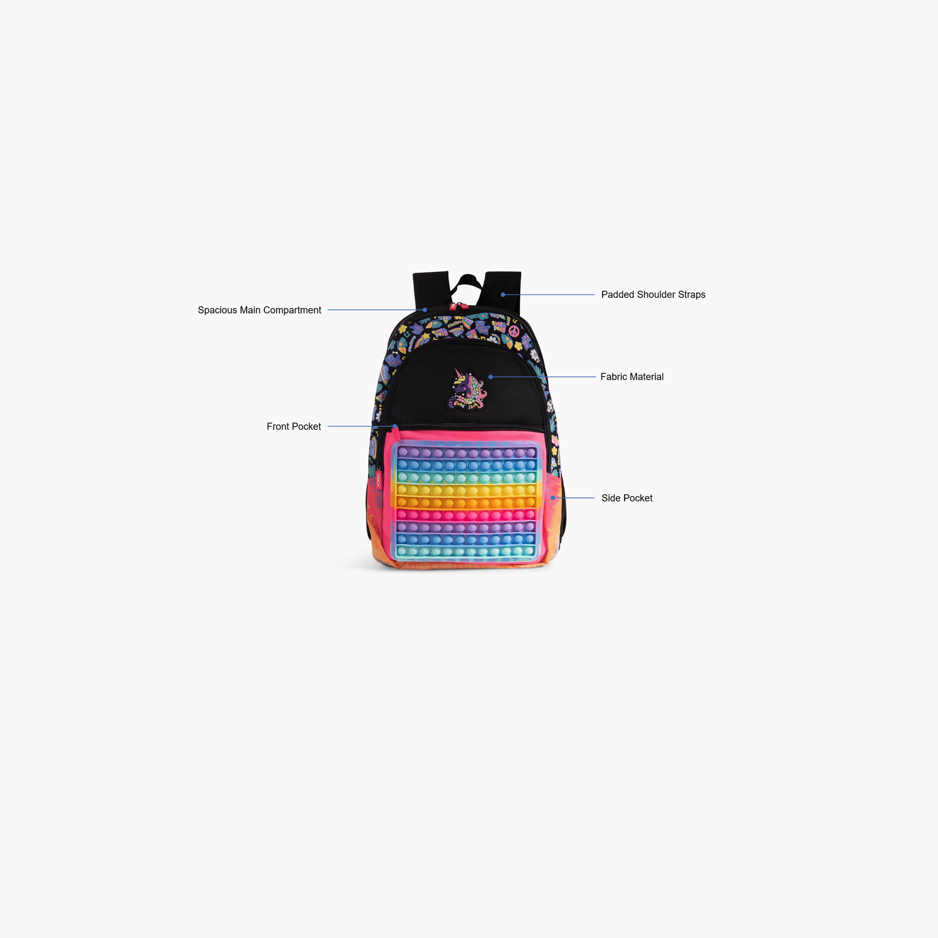Track 18 Inches Backpackwith Adjustable Strap, Polyester | AS019-school-bagsandbackpacks-backpacks-image-3