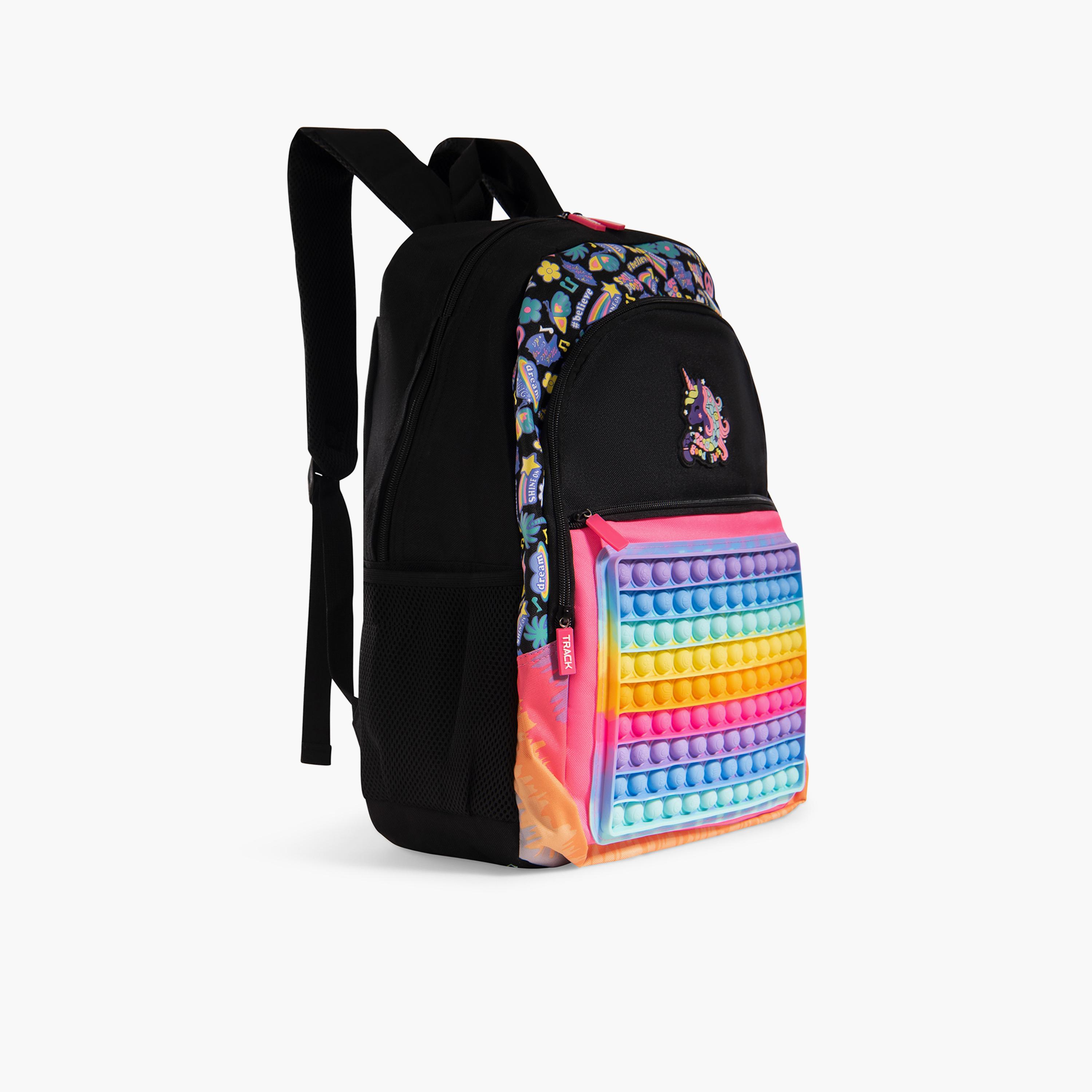 Track 18 Inches Backpackwith Adjustable Strap, Polyester | AS019-school-bagsandbackpacks-backpacks-image-4