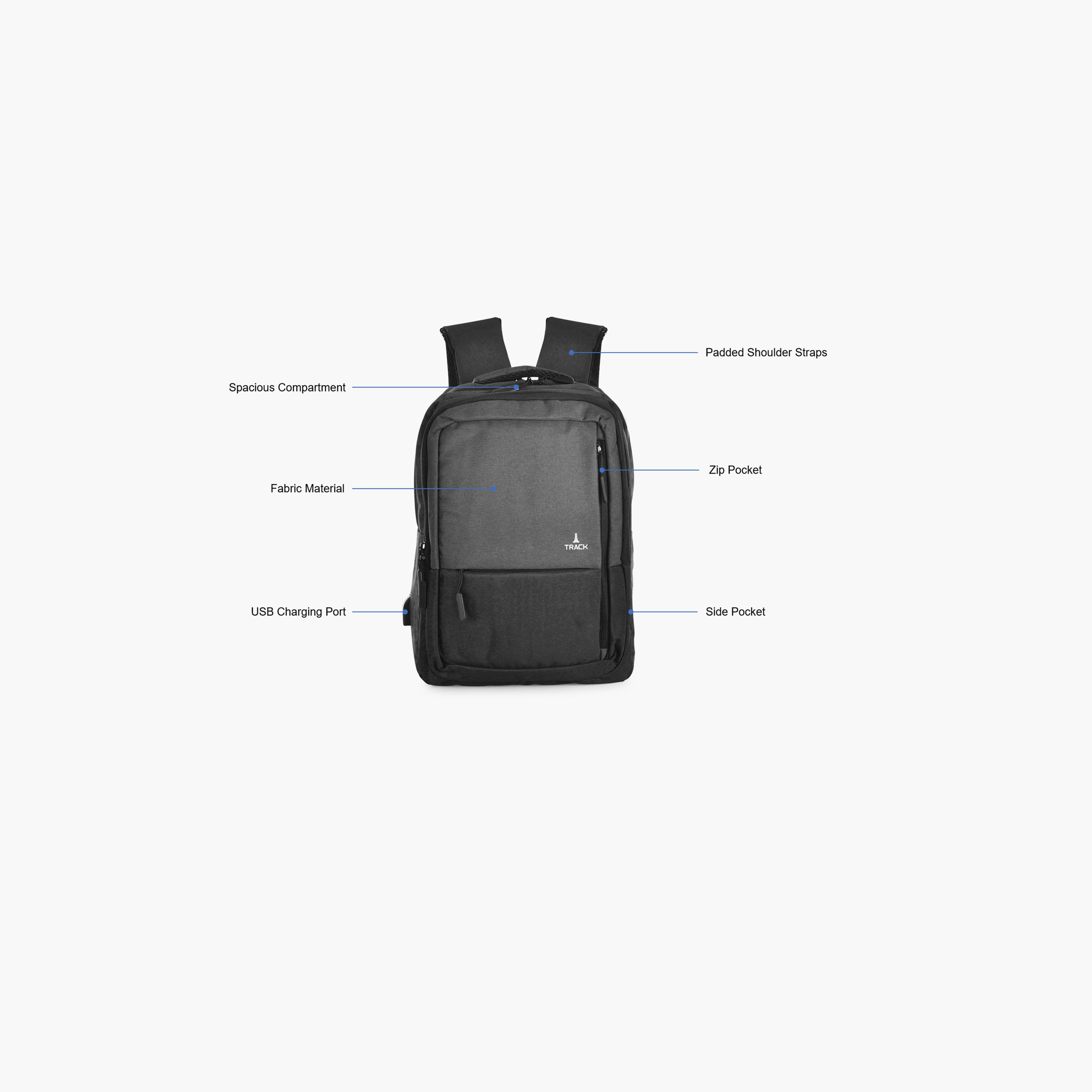Track 15.7 Inches Laptop Bag with Adjustable Strap, Polyester | HC621-15.7-travel-luggagesandbags-backpacks-image-3
