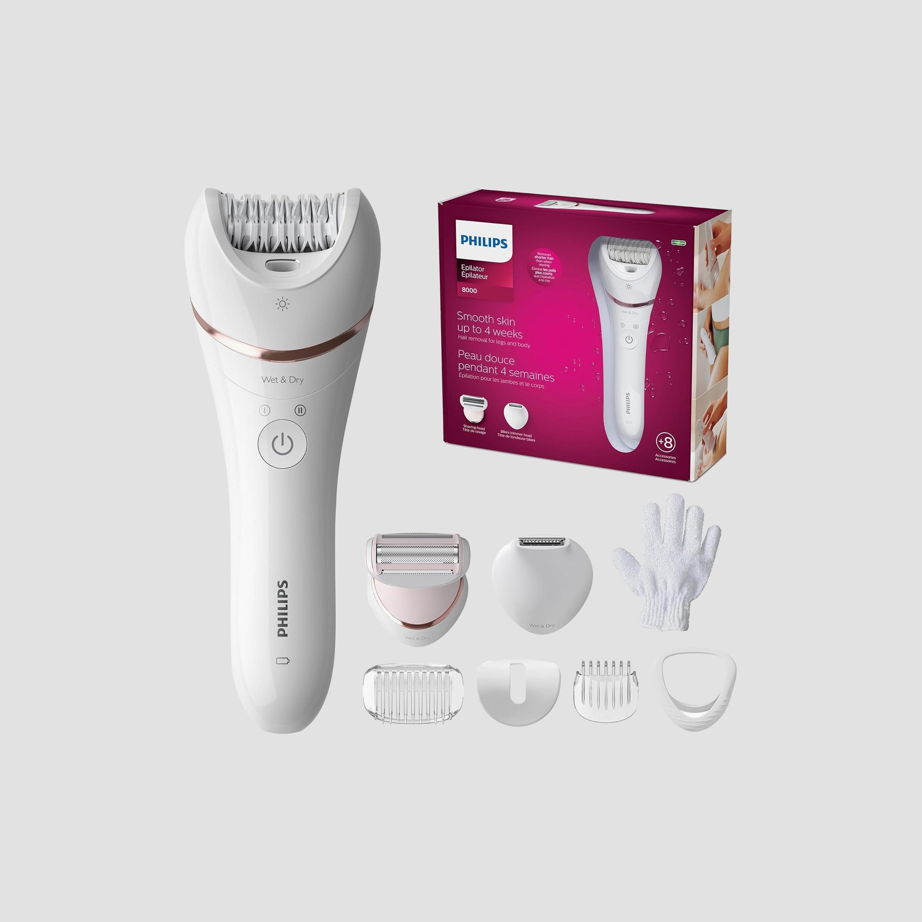 ماكينة إزالة الشعر فيليبس إيبيلاتور سيريز 8000 للاستخدام الجاف والمبلل | BRE720-beautyandpersonalcare-appliances-hairremovaltools-trimmers-image-1