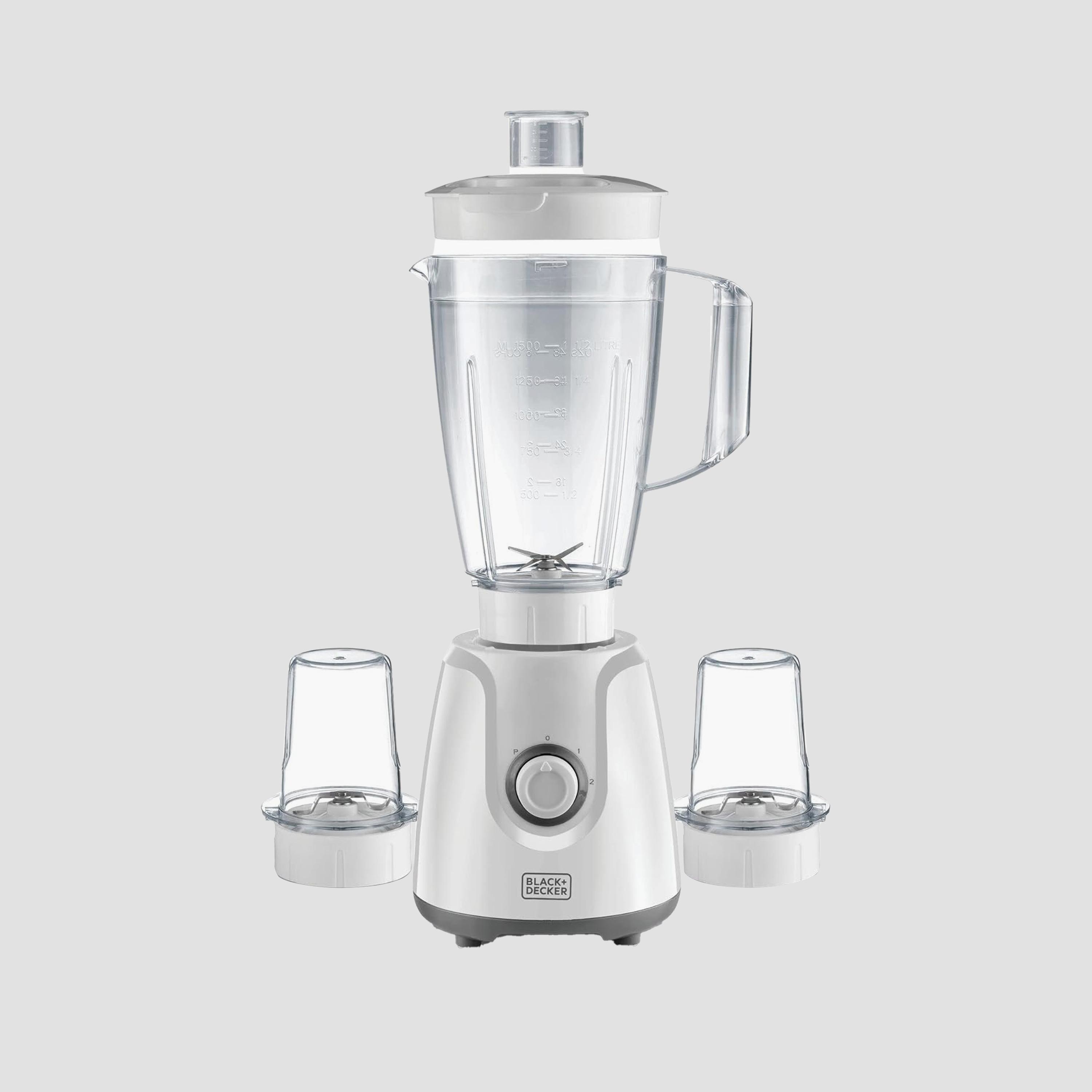 خلاط بلاك+ديكر 400 واط مع مطحنة ومفرمة، أبيض | BX4000-household-appliances-kitchenappliances-blendersmixersandgrinders-image-2