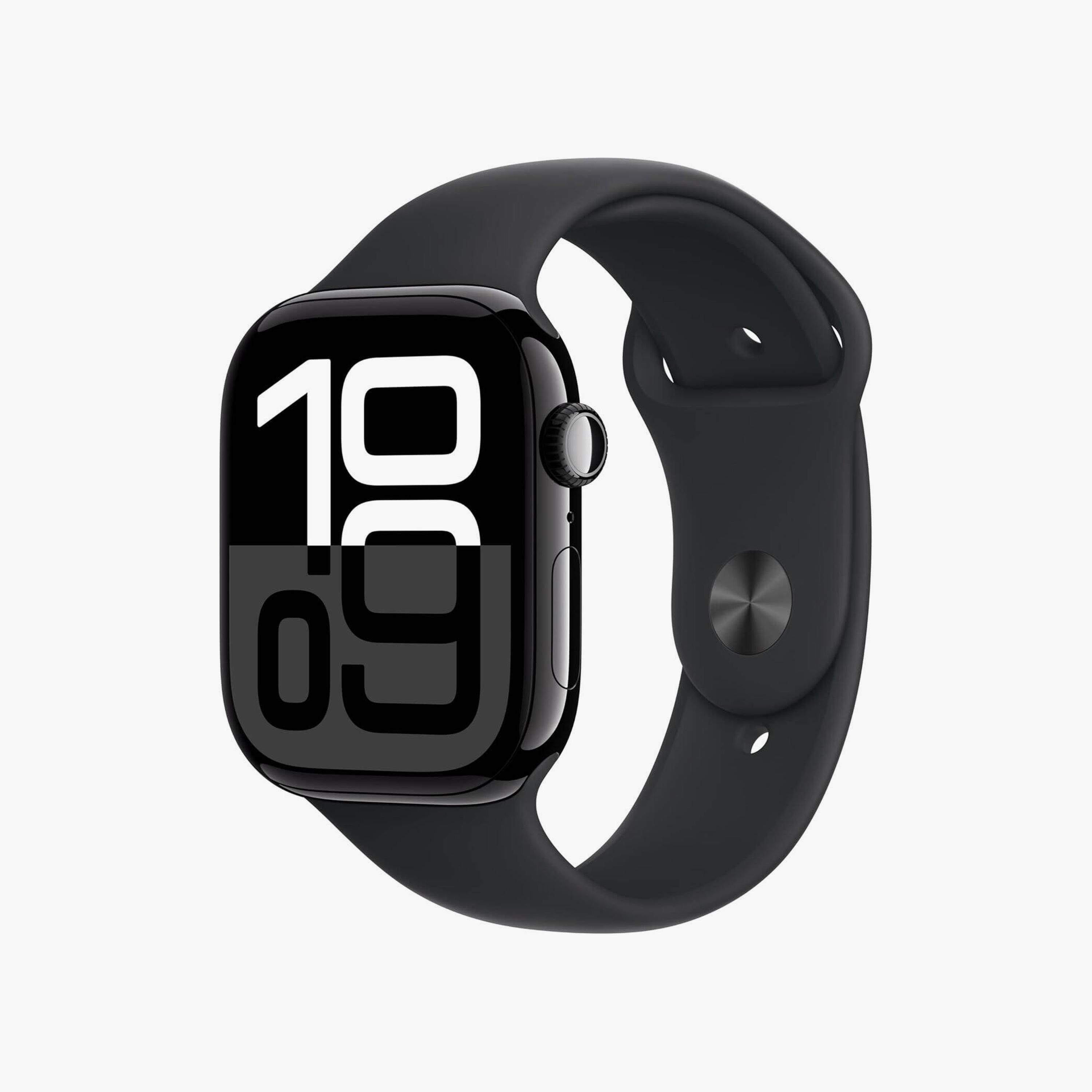 Apple Watch Series 10 – 46mm Jet Black Aluminum, GPS, S10 Processor, WatchOS 11, Black Band-men-watchesandjewellery-watches-image-1