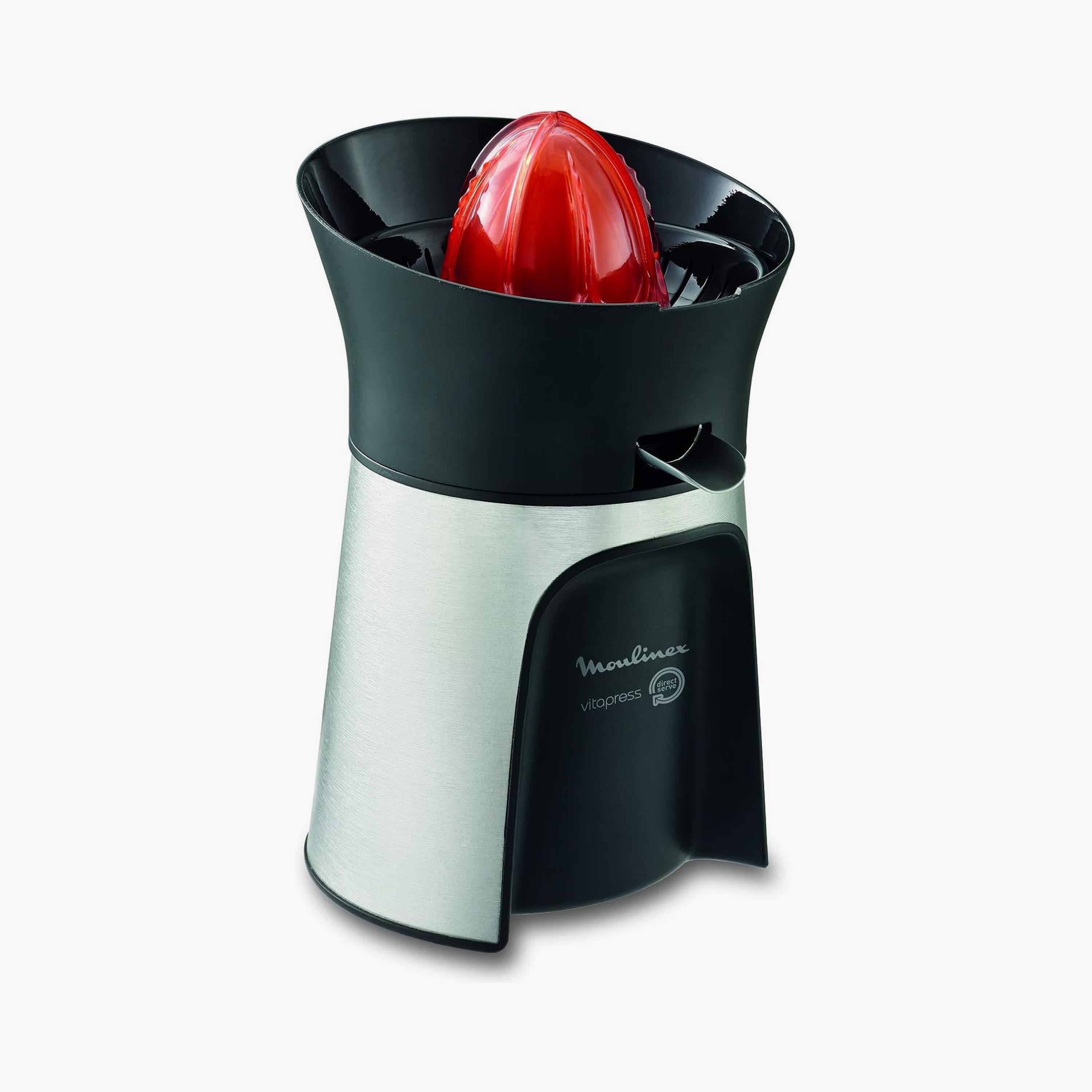 عصارة الحمضيات مولينكس فيتا بريس - خدمة مباشرة، عصارة برتقال، فضي وأسود | PC603D27-household-appliances-kitchenappliances-blendersmixersandgrinders-image-1