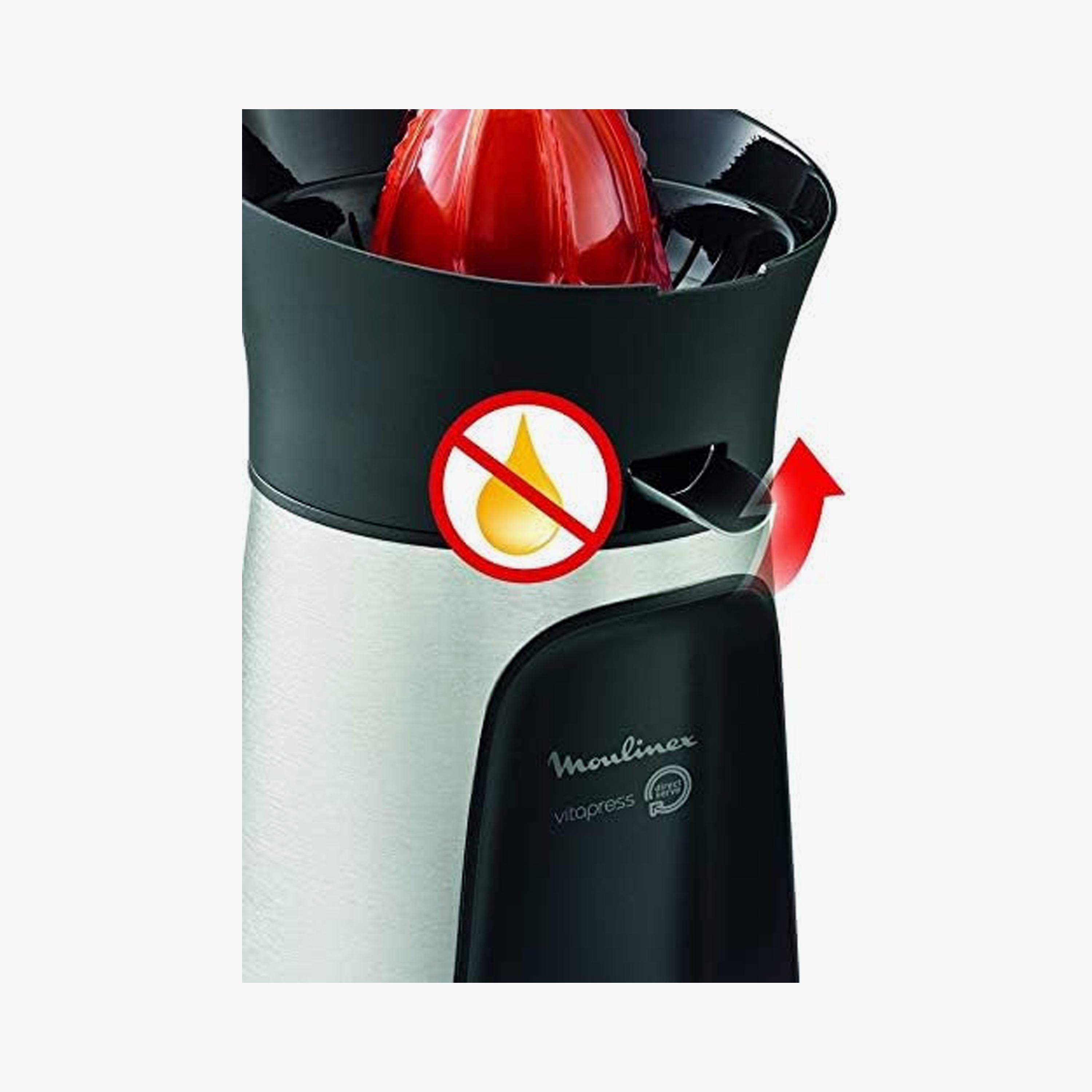 عصارة الحمضيات مولينكس فيتا بريس - خدمة مباشرة، عصارة برتقال، فضي وأسود | PC603D27-household-appliances-kitchenappliances-blendersmixersandgrinders-image-3