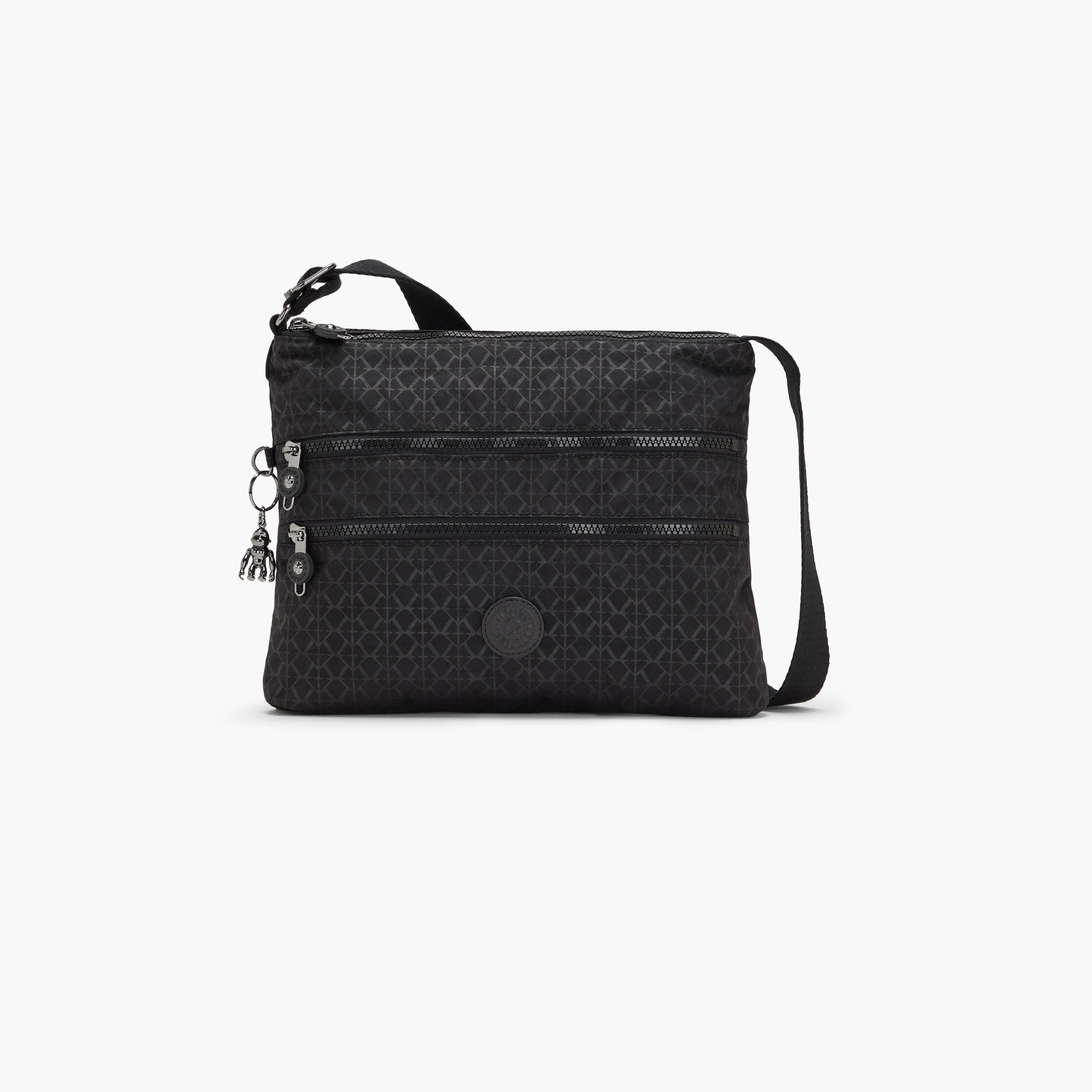 Kipling Alvar Printed Crossbody Bag with Zipper and Adjustable Strap | 33 X 4.5 X 26 CM-women-bagsandwallets-handbags-image-1