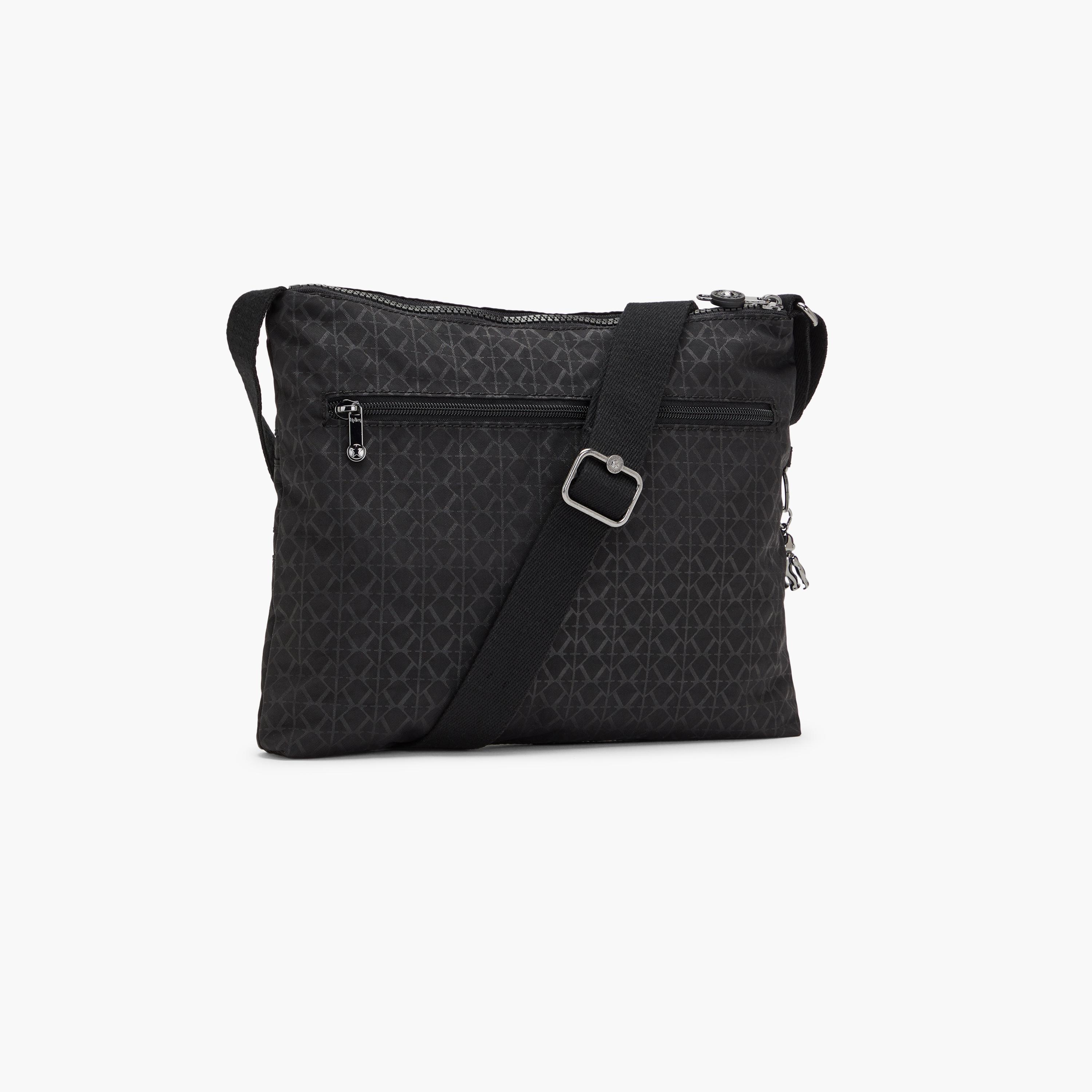 Kipling Alvar Printed Crossbody Bag with Zipper and Adjustable Strap | 33 X 4.5 X 26 CM-women-bagsandwallets-handbags-image-2