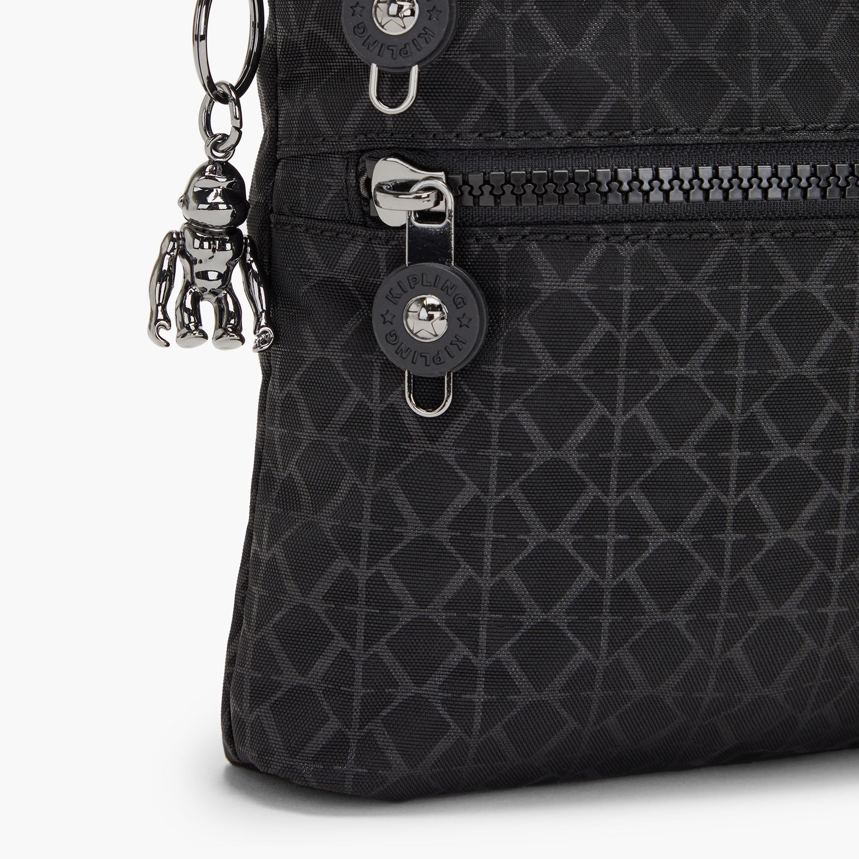 Kipling Alvar Printed Crossbody Bag with Zipper and Adjustable Strap | 33 X 4.5 X 26 CM-women-bagsandwallets-handbags-image-3