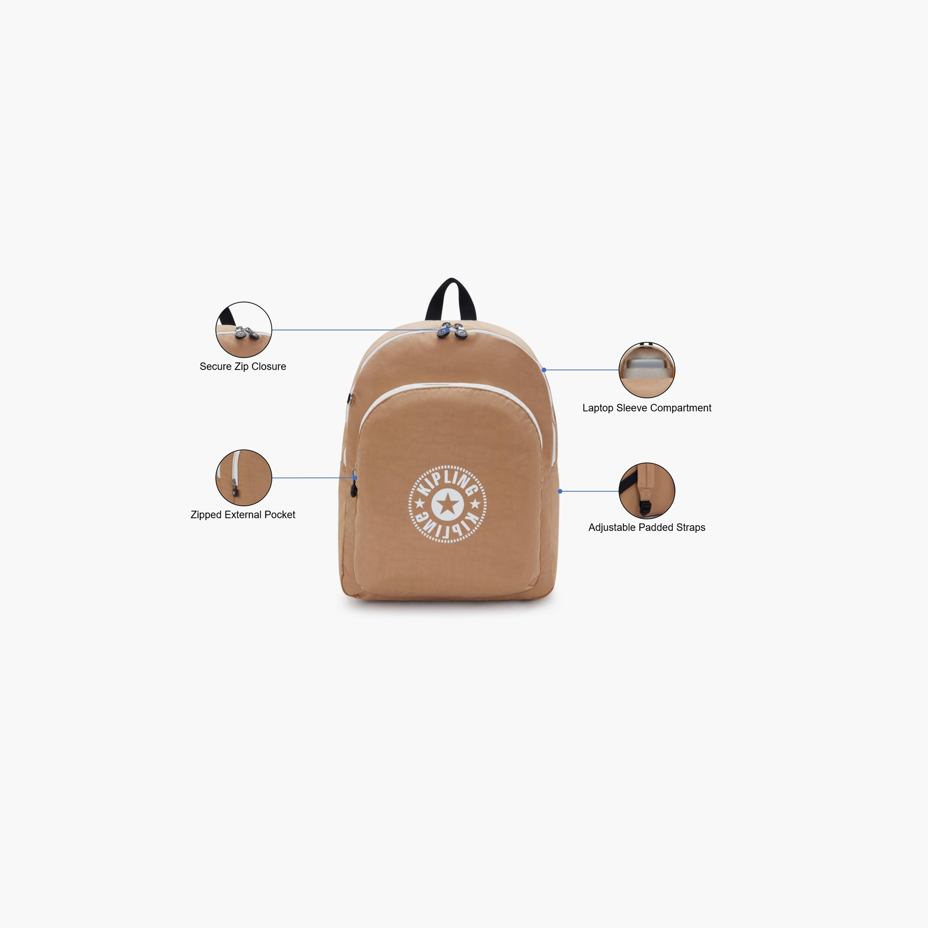 Kipling 24 L | 17 Inches Backpack, Nylon, Lightweight | KPKI65217CT1-travel-luggagesandbags-backpacks-image-3