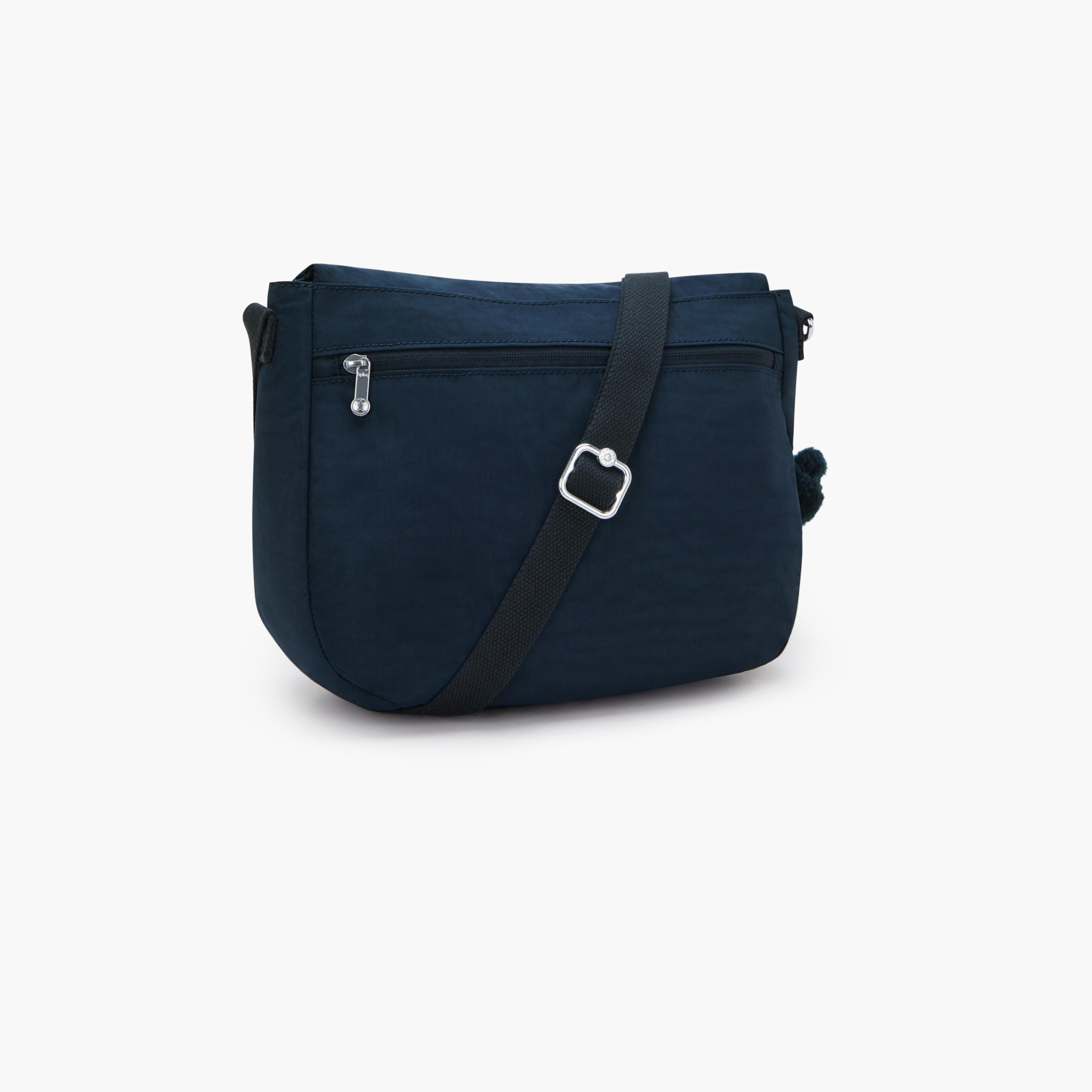 كيبلينج - شنطة إيرثبيت إم كروس سادة بغطاء وحزام قابل للتعديل | 30 × 10.5 × 22.5 سم-women-bagsandwallets-handbags-image-2