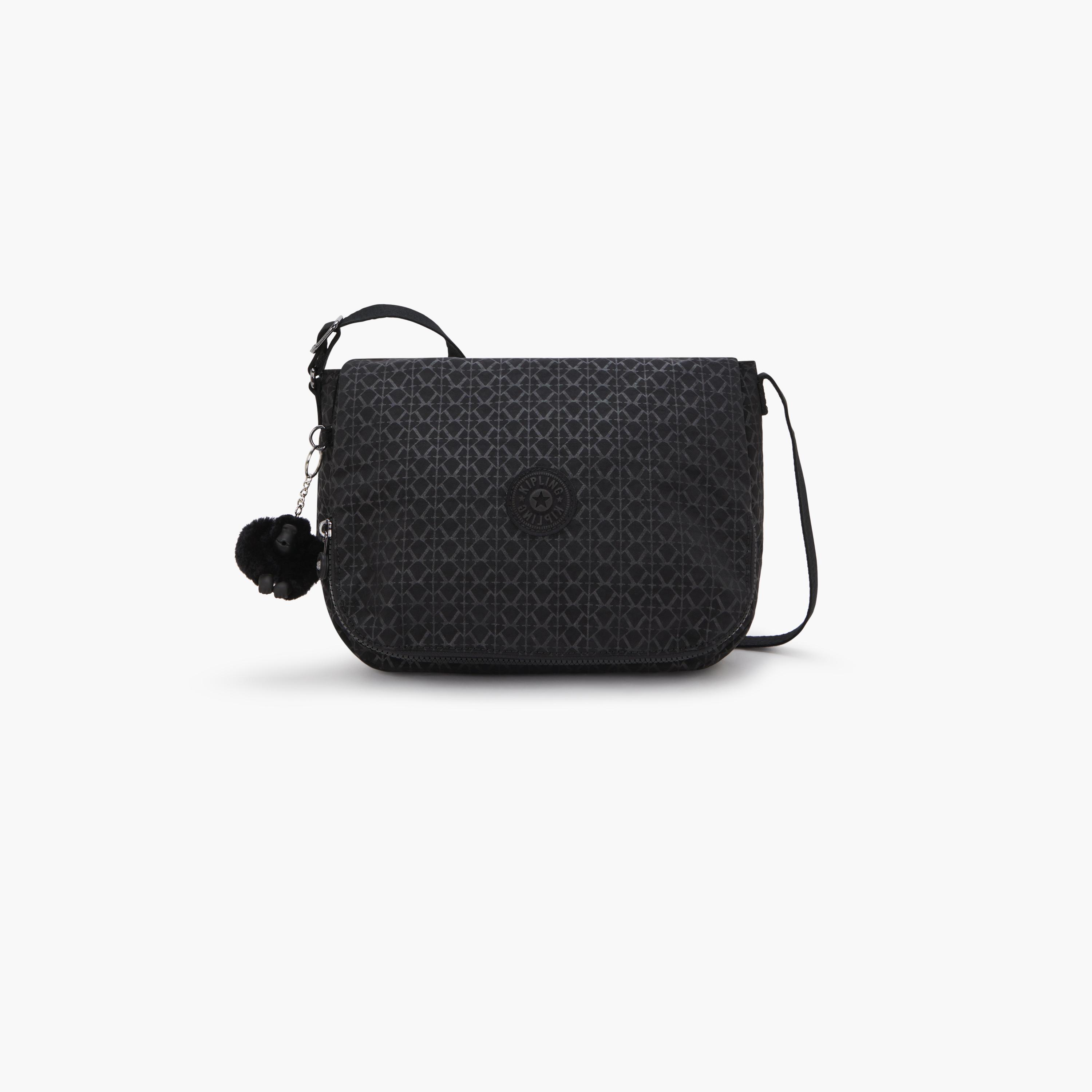Kipling Earthbeat M Printed Crossbody Bag with Flap and Adjustable Strap | 30 X 10.5 X 22.5 CM-women-bagsandwallets-handbags-image-1
