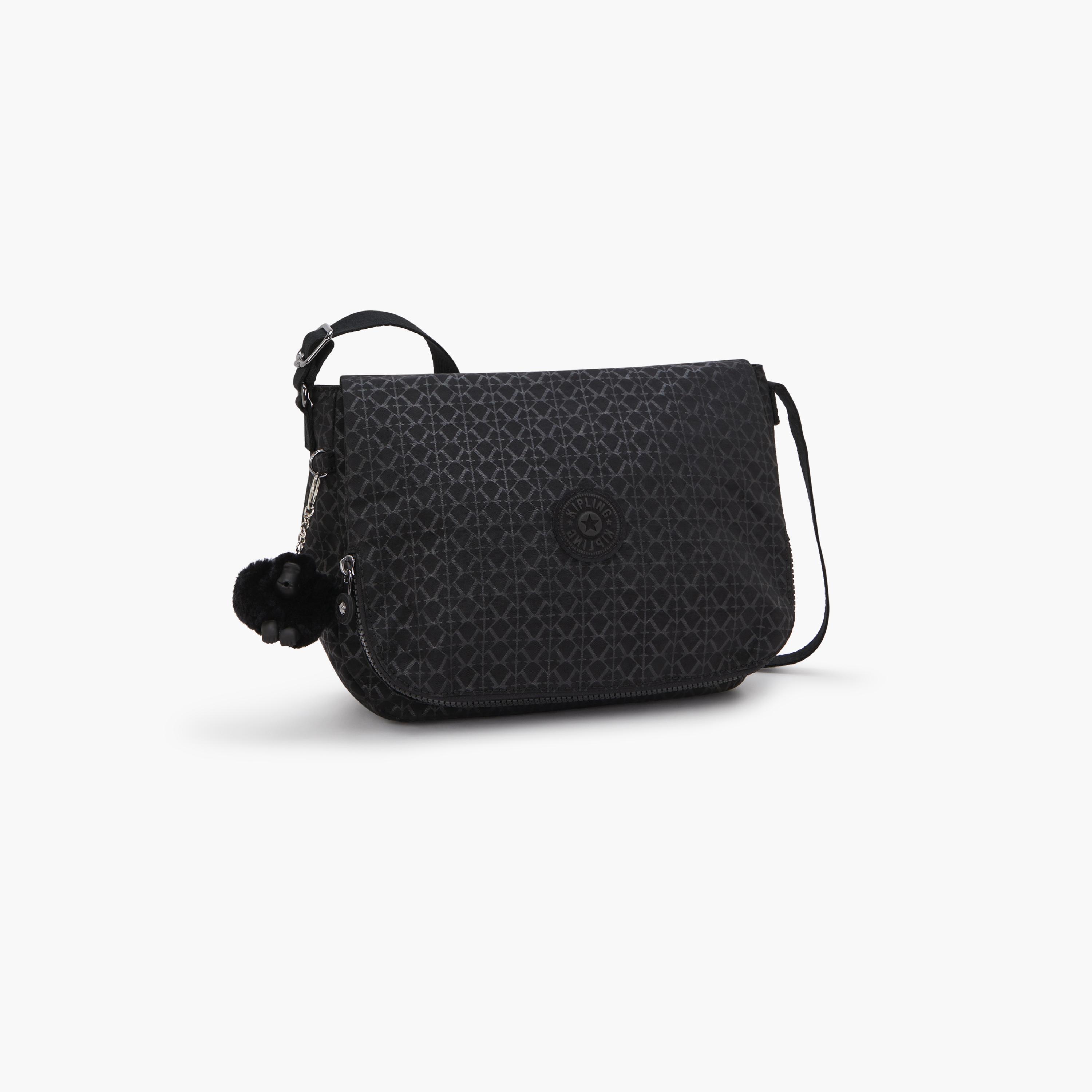 Kipling Earthbeat M Printed Crossbody Bag with Flap and Adjustable Strap | 30 X 10.5 X 22.5 CM-women-bagsandwallets-handbags-image-3
