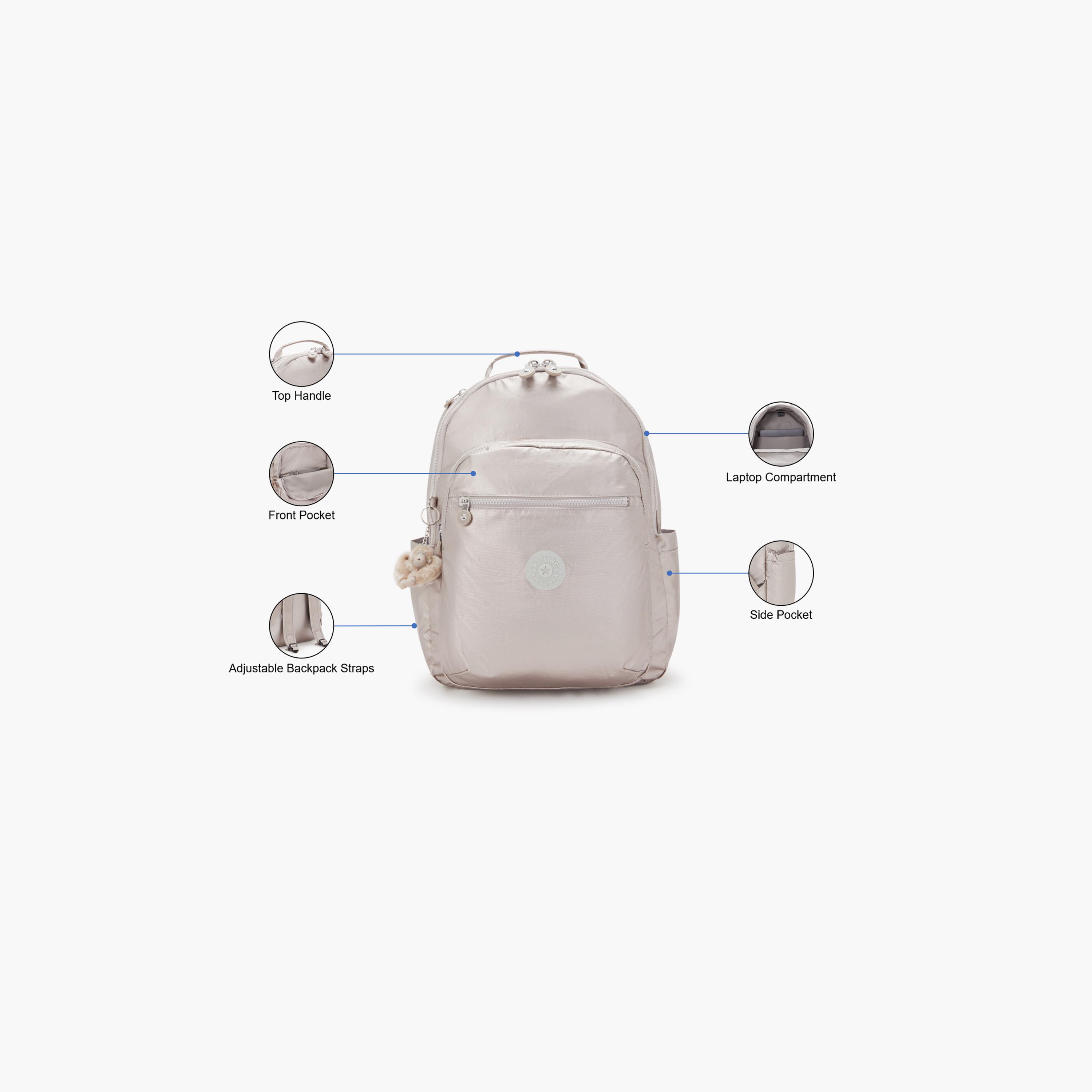 Kipling 27 L | 17.3 Inches Backpack, Nylon, Lightweight | KPKI403448I1-travel-luggagesandbags-backpacks-image-3