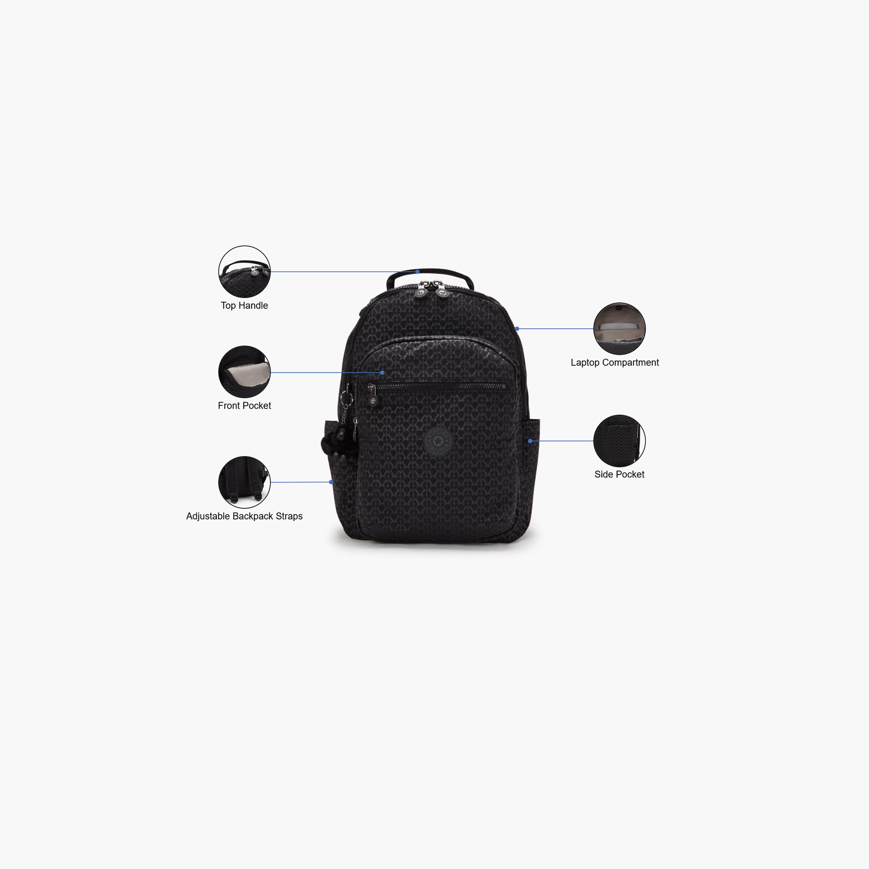 Kipling 27 L | 17.3 Inches Backpack, Nylon, Lightweight | KPKI4034K591-travel-luggagesandbags-backpacks-image-3