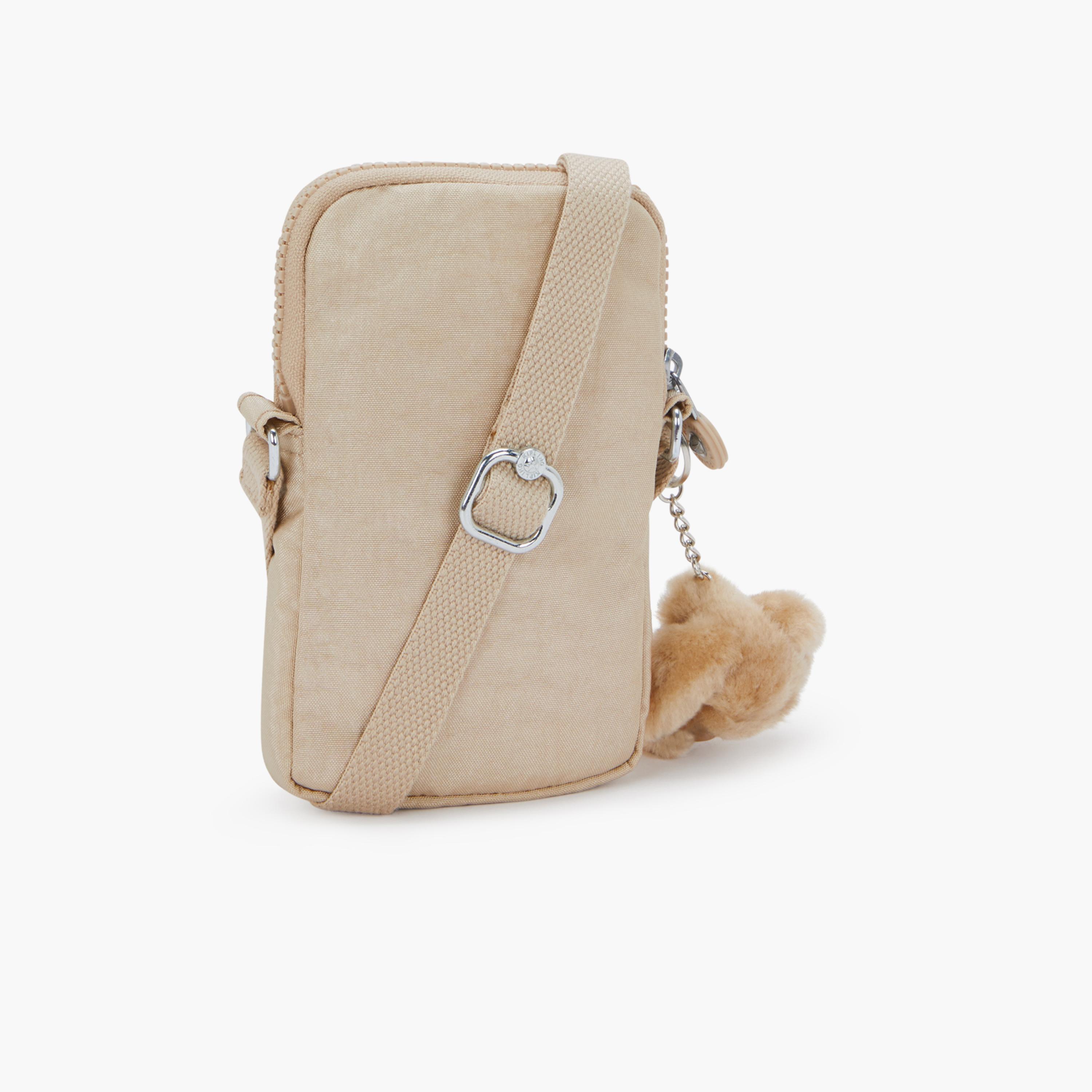 كيبلينج - شنطة تالي كروس سادة بسحاب وحزام قابل للتعديل | ١١ × ٢ × ١٧ سم-women-bagsandwallets-handbags-image-2
