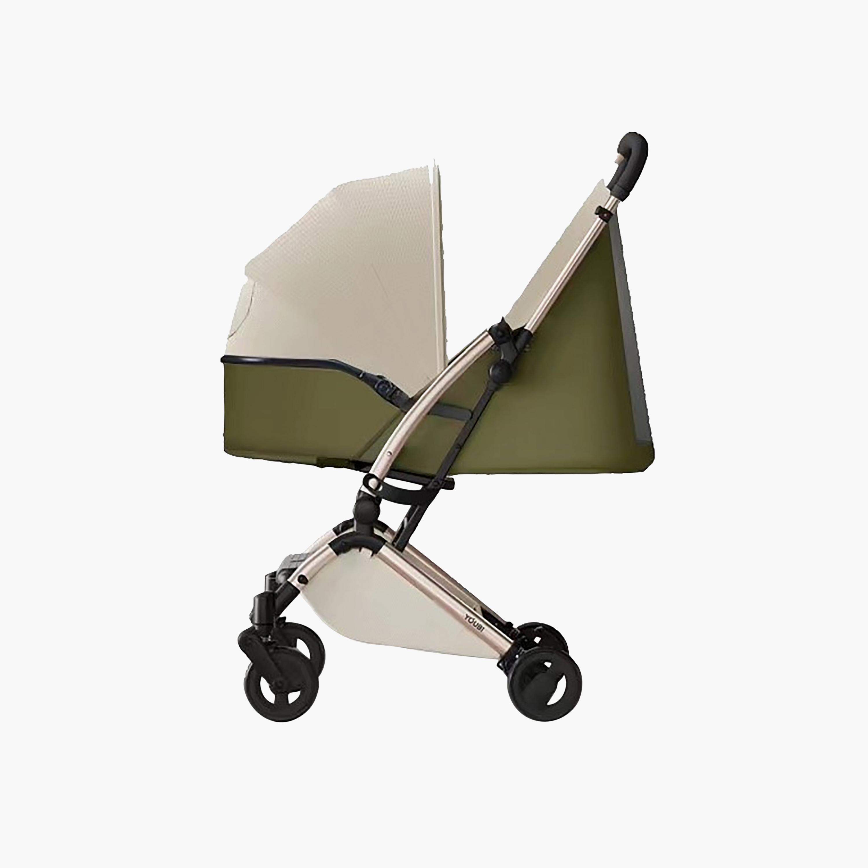 Pikkaboo Youbi Toddler German Travel Light Stroller with New Born Attachment - Olive Green-baby-gear-strollersandprams-strollers-image-2
