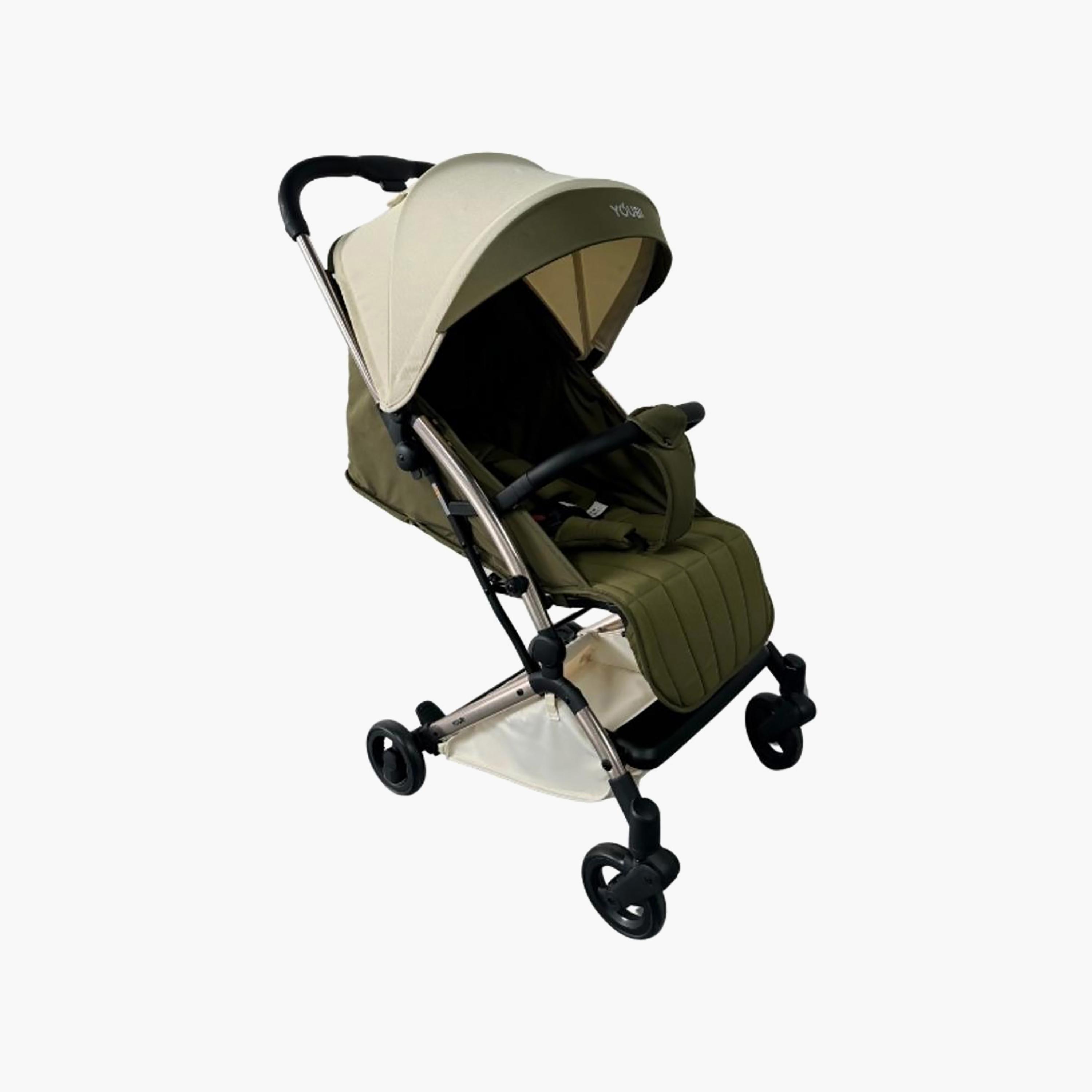 Pikkaboo Youbi Toddler German Travel System with New Born Attachment - Olive-baby-gear-strollersandprams-travelsystems-image-3