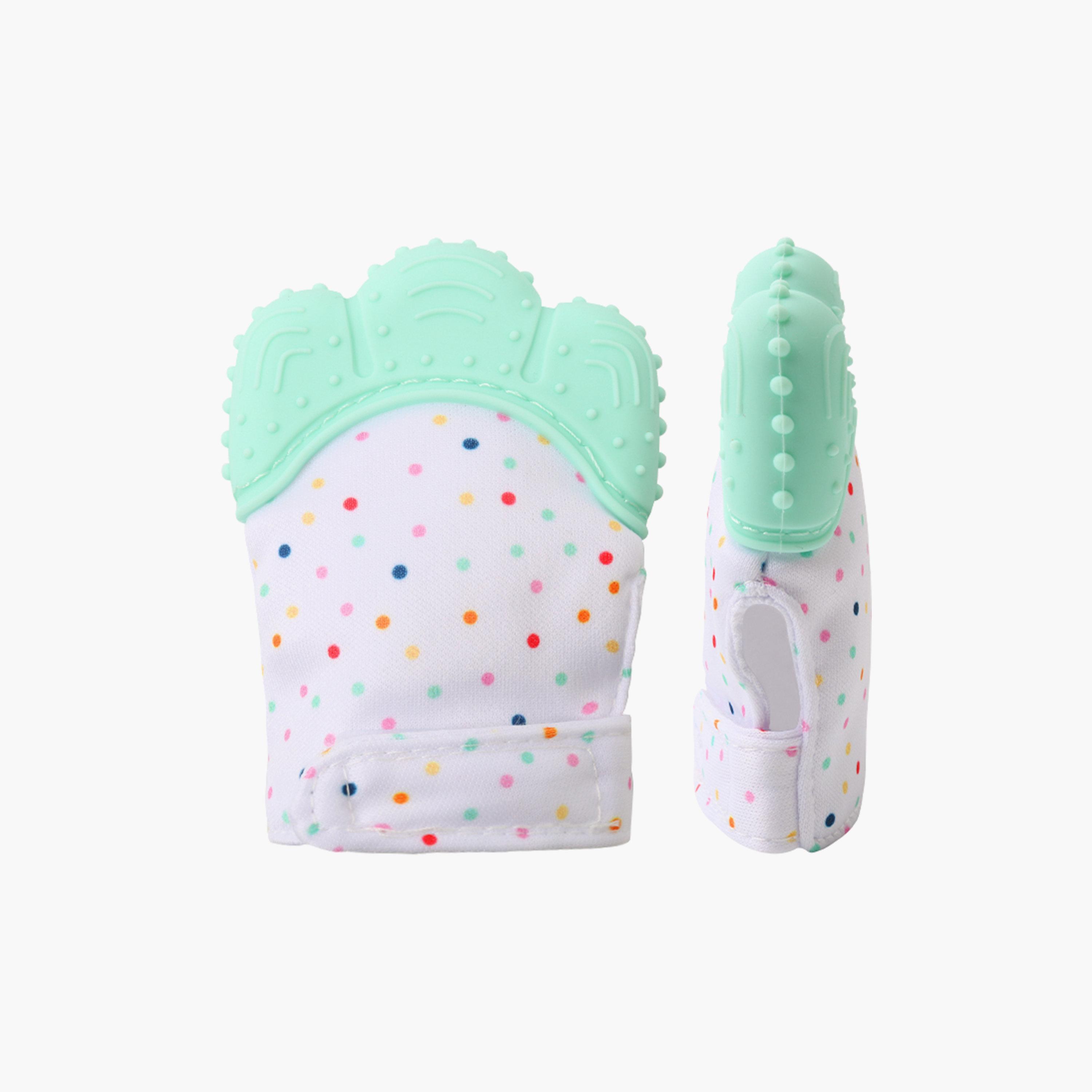 عضاضة وقُفاز 2 في 1 عضوية خالية من BPA وغير قابلة للانزلاق من بيكا بو.-baby-feeding-teethers-image-3