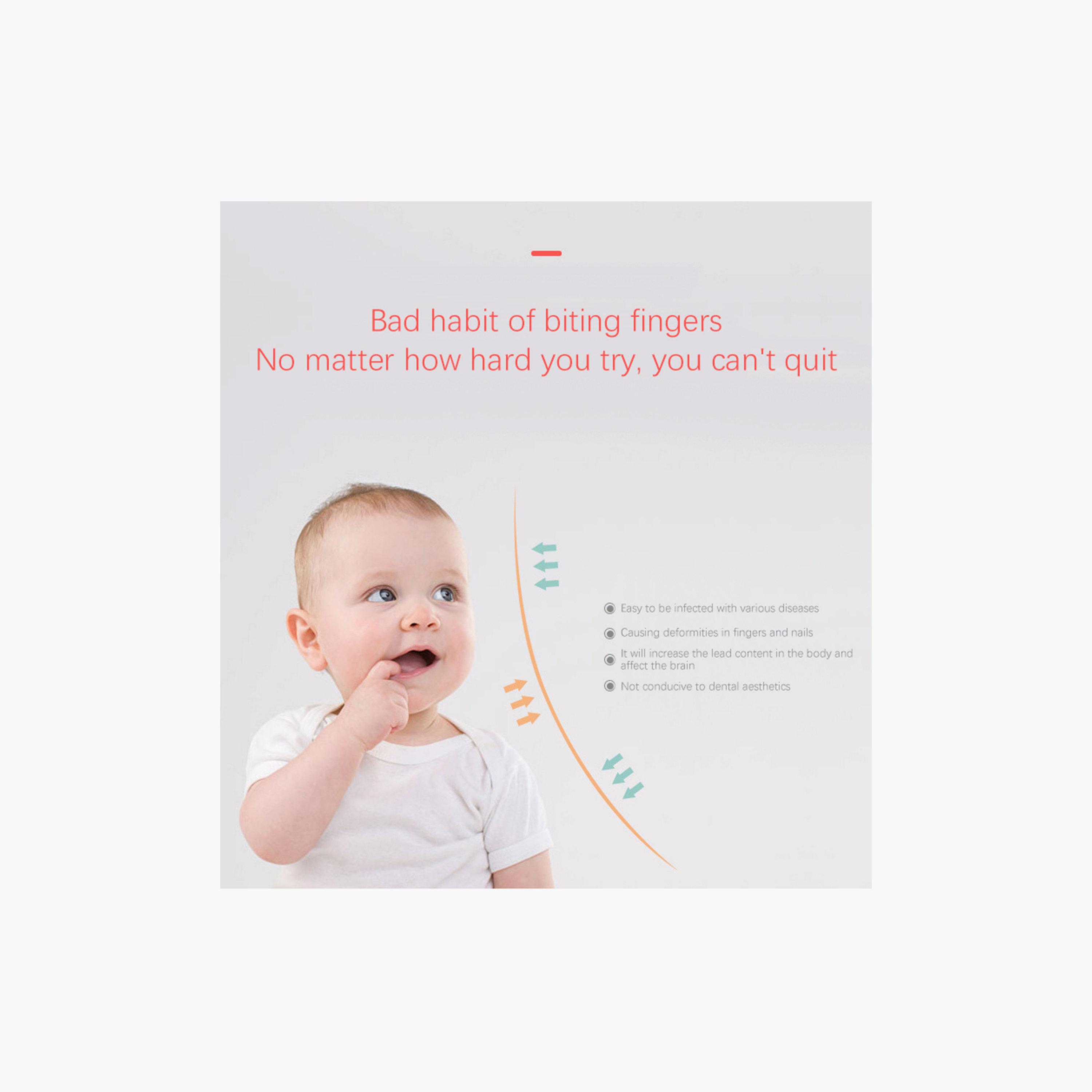 عضاضة وقُفاز 2 في 1 عضوية خالية من BPA وغير قابلة للانزلاق من بيكا بو.-baby-feeding-teethers-image-3