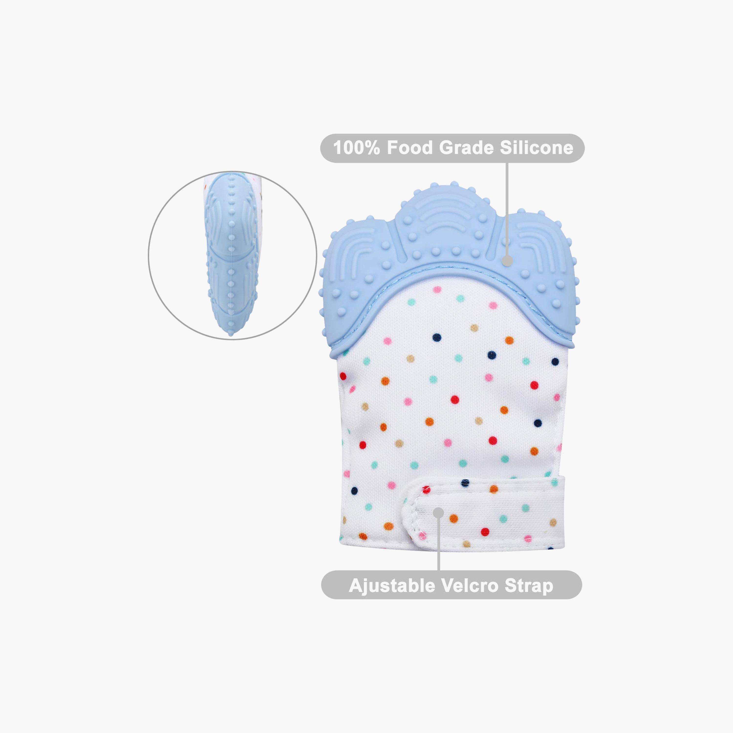 عضاضة وقُفاز 2 في 1 عضوية خالية من BPA وغير قابلة للانزلاق من بيكا بو.-baby-feeding-teethers-image-7