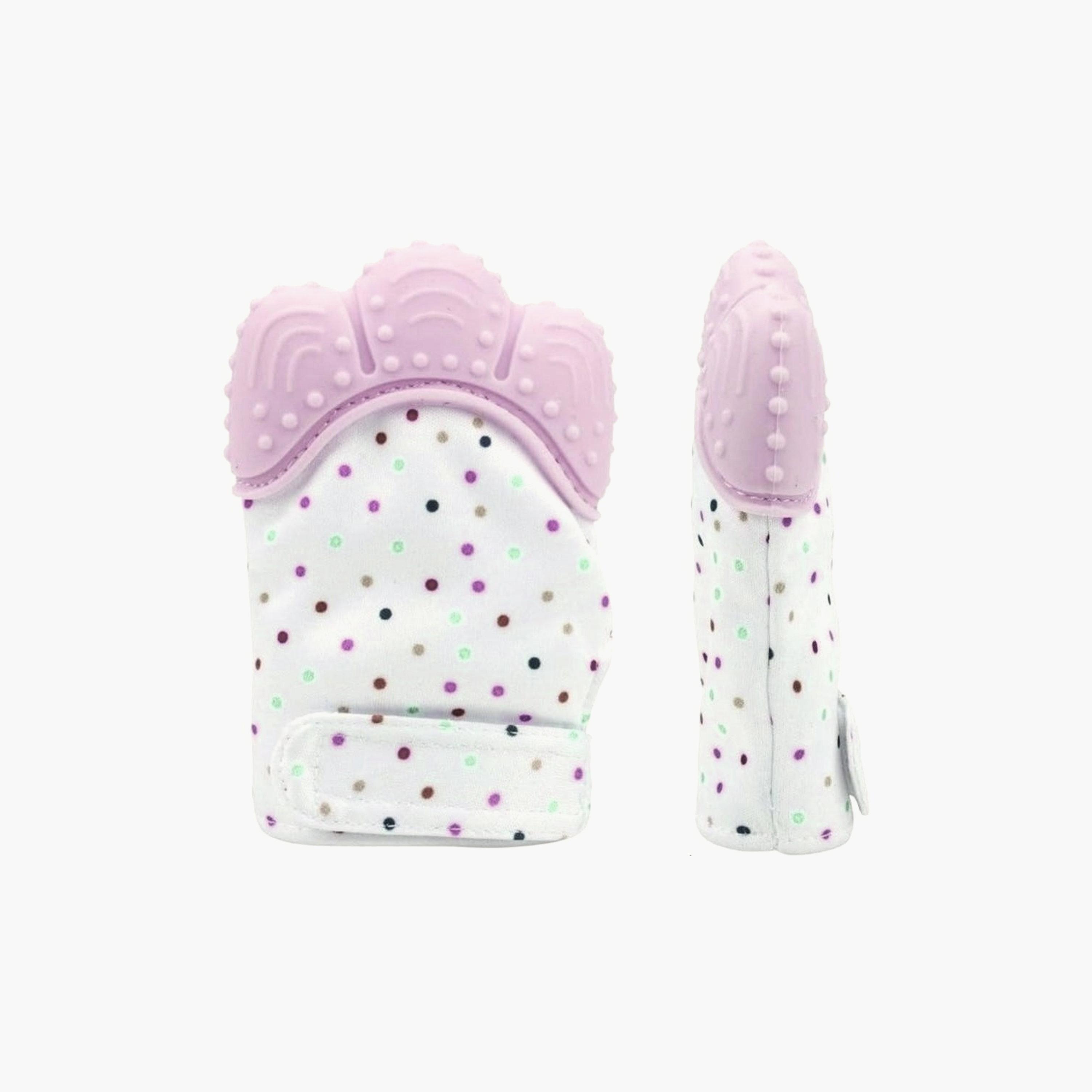 Pikkaboo Organic 2-in-1 BPA-Free Non-Slip Mitten Teether & Pacifier-baby-feeding-teethers-image-1