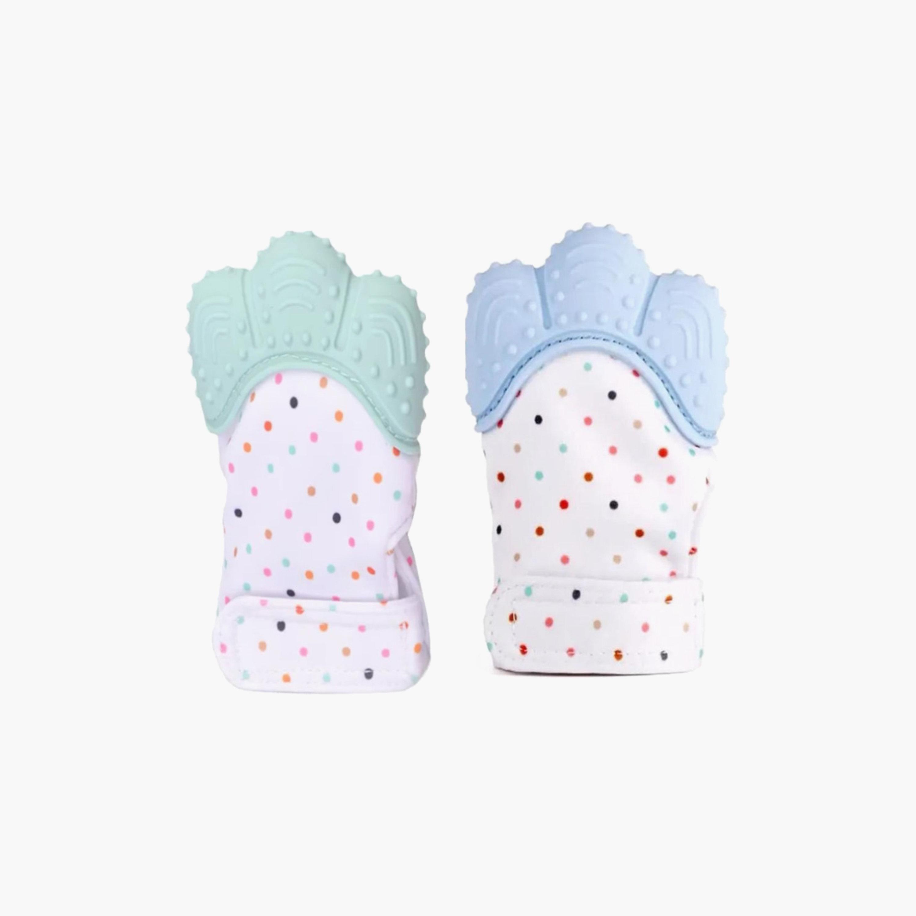 Pikkaboo Organic 2-in-1 BPA-Free Non-Slip Mitten Teether & Pacifier-baby-feeding-teethers-image-1