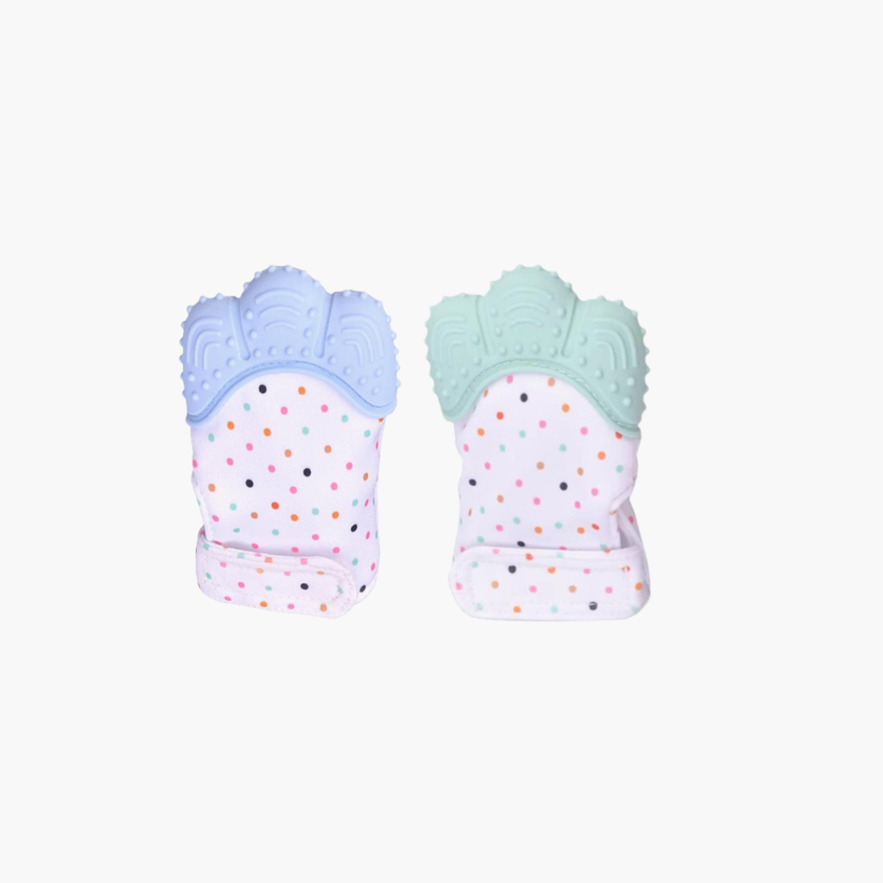 Pikkaboo Organic 2-in-1 BPA-Free Non-Slip Mitten Teether & Pacifier-baby-feeding-teethers-image-5