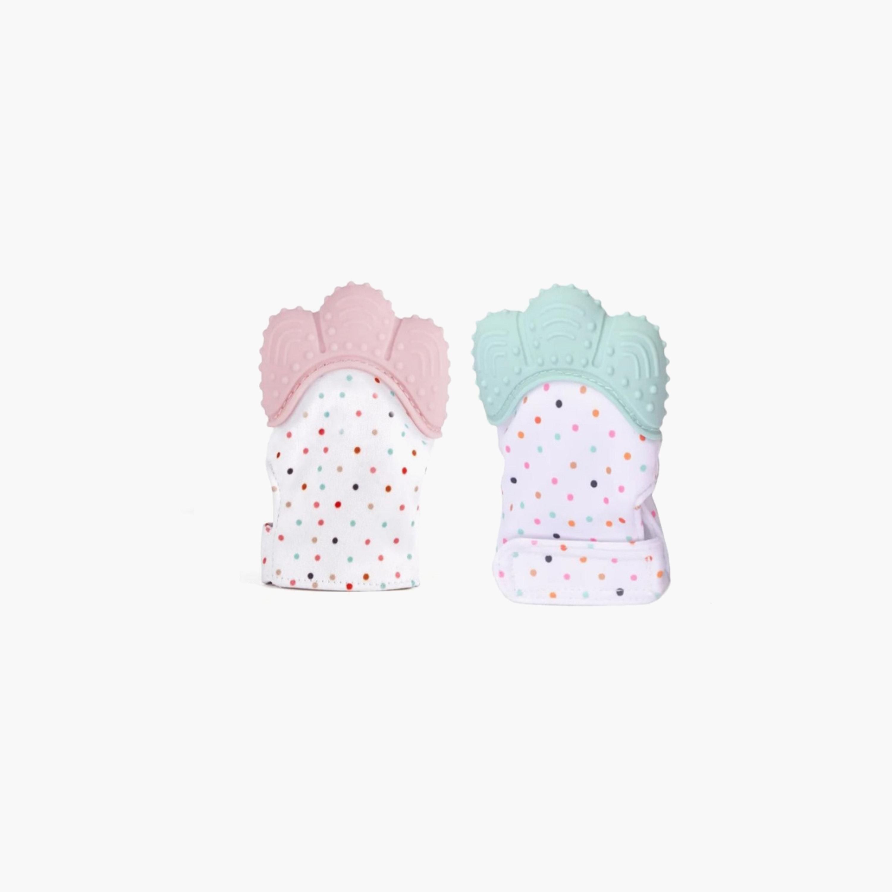 Pikkaboo Organic 2-in-1 BPA-Free Non-Slip Mitten Teether & Pacifier-baby-feeding-teethers-image-5