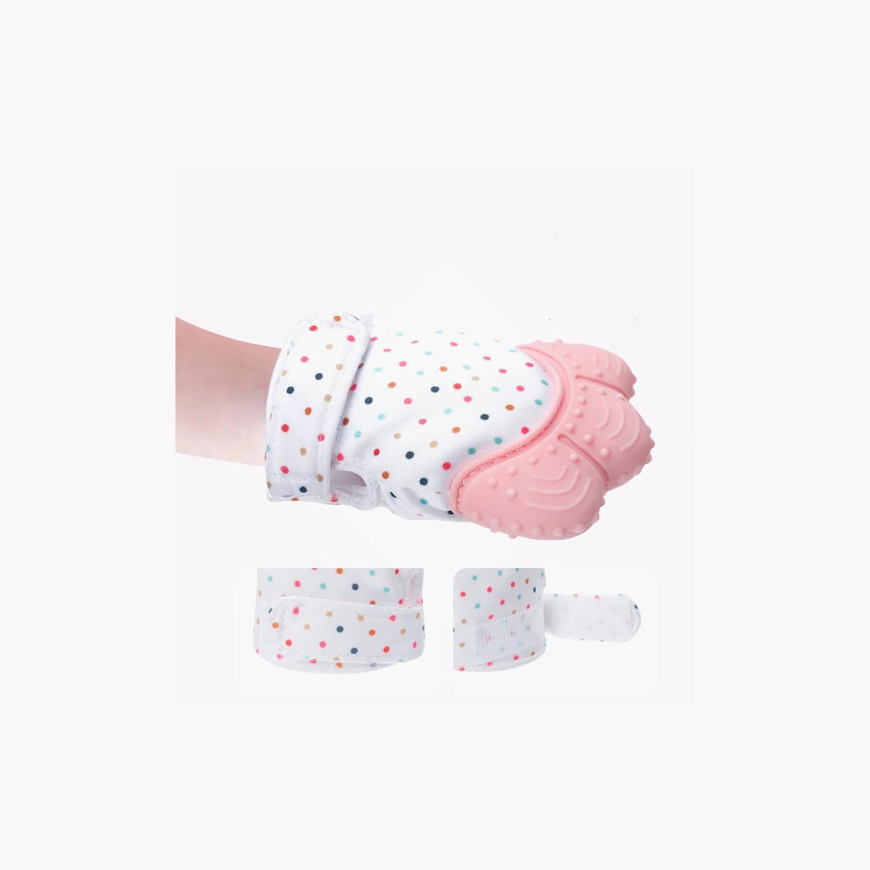 Pikkaboo Organic 2-in-1 BPA-Free Non-Slip Mitten Teether & Pacifier-baby-feeding-teethers-image-6
