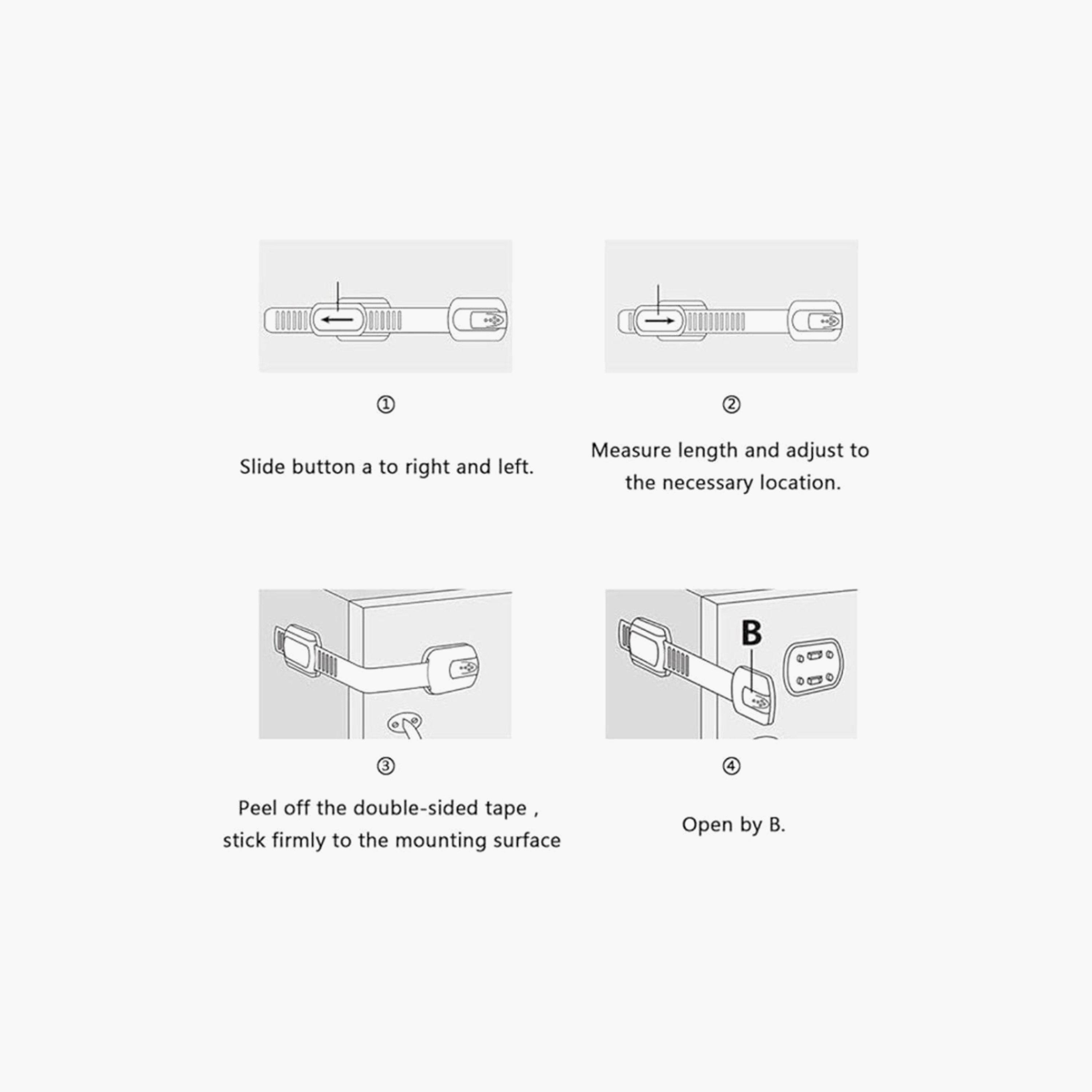 Pikkaboo 4-Piece Baby Guard Ultimate Safety Lock-baby-healthandsafety-babyproofing-image-5
