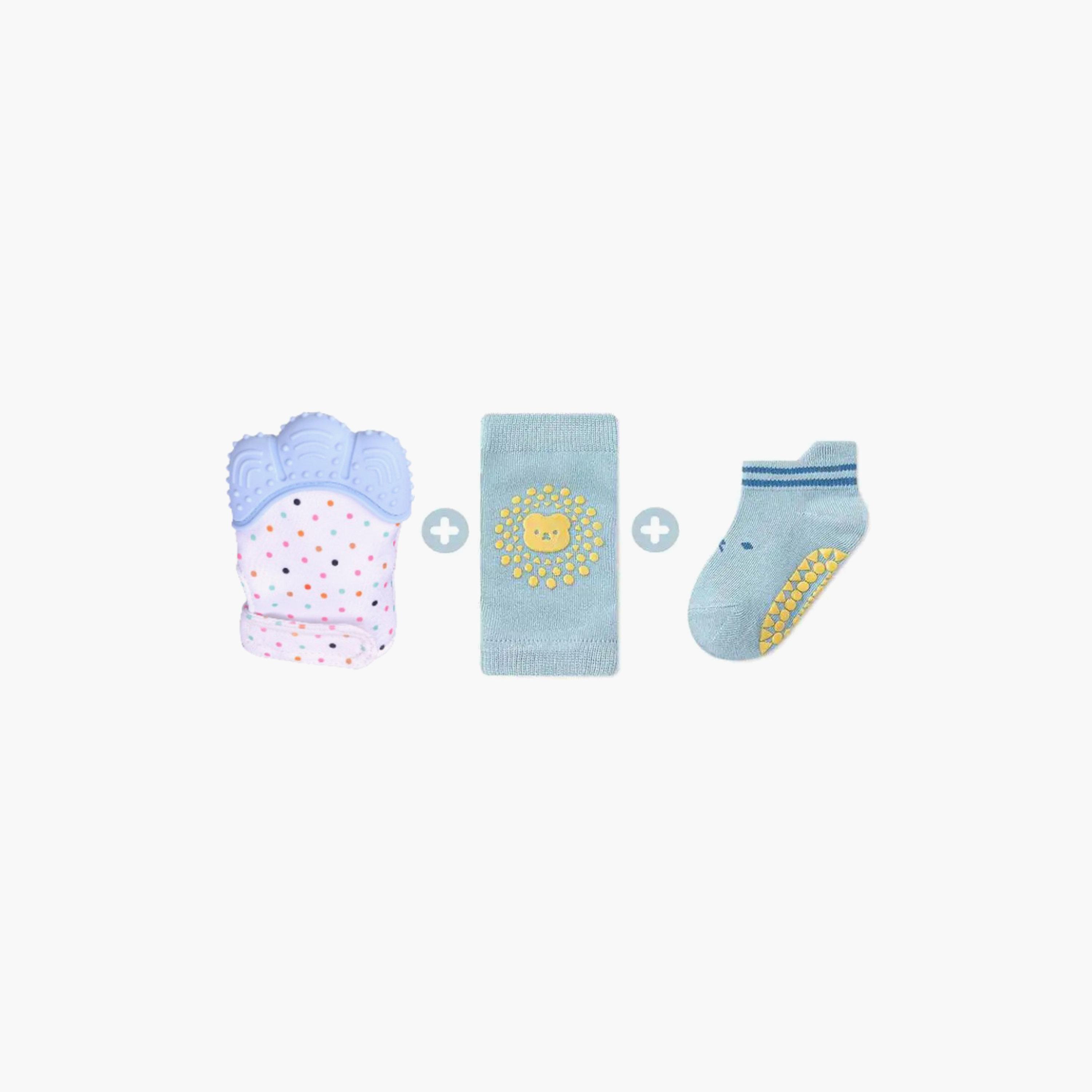 Pikkaboo Mitten Teether with SoftCrawl Baby Safety Set-baby-healthandsafety-babyproofing-image-3