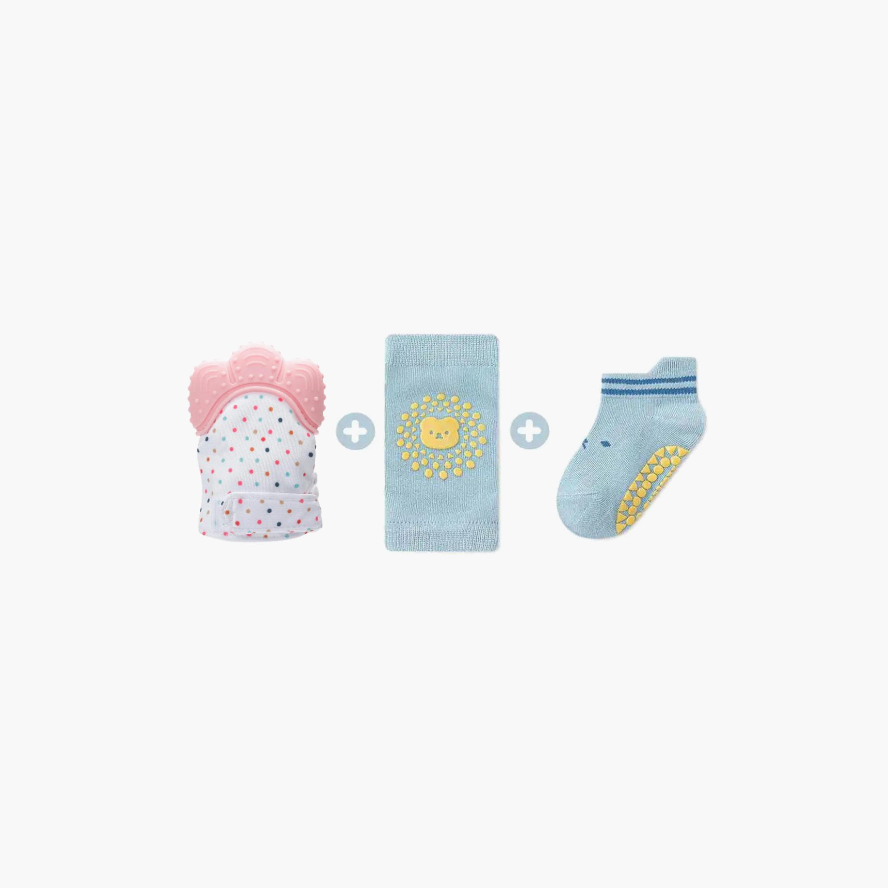 Pikkaboo Mitten Teether with SoftCrawl Baby Safety Set-baby-healthandsafety-babyproofing-image-4