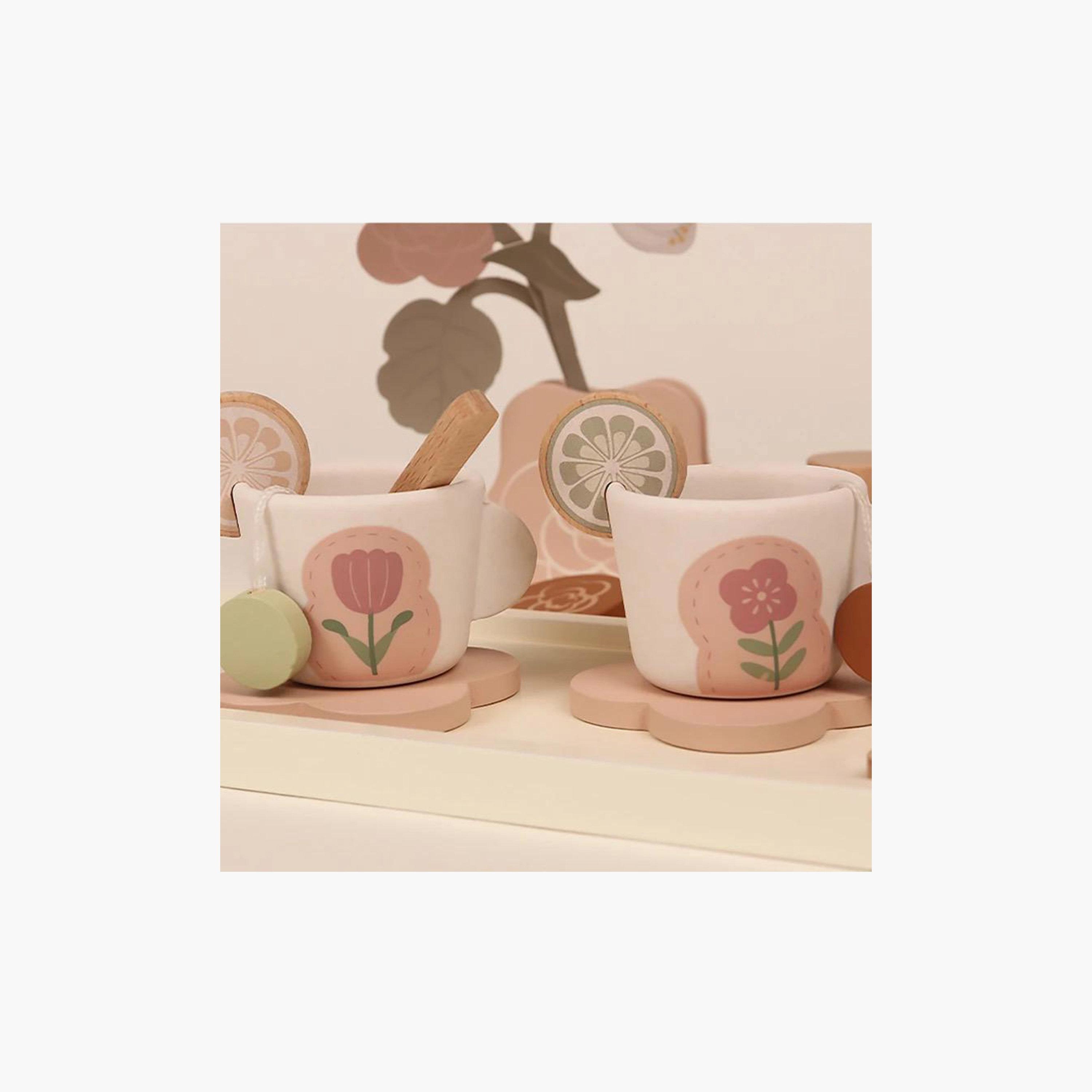 Woody Buddy Tea Party Pretend Play Set - Pink-toys-roleplay-kitchensets-image-10