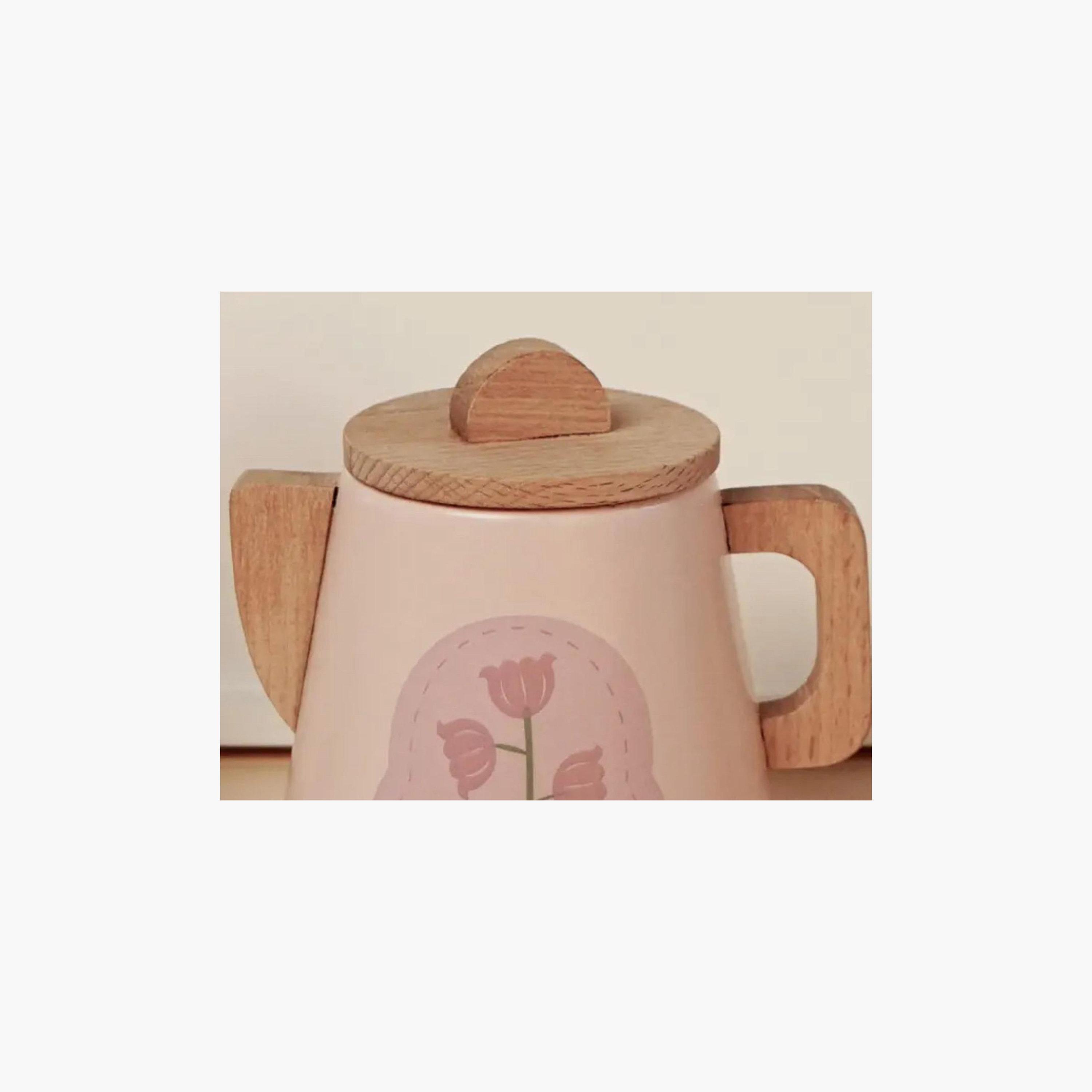 Woody Buddy Tea Party Pretend Play Set - Pink-toys-roleplay-kitchensets-image-7