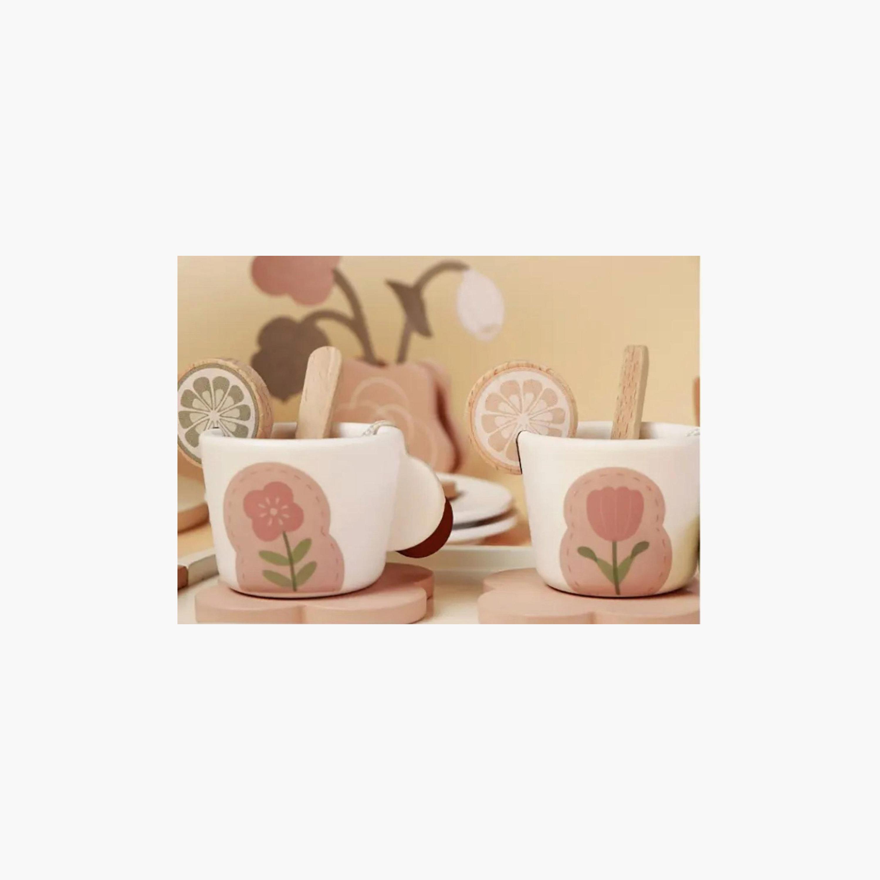 Woody Buddy Tea Party Pretend Play Set - Pink-toys-roleplay-kitchensets-image-8
