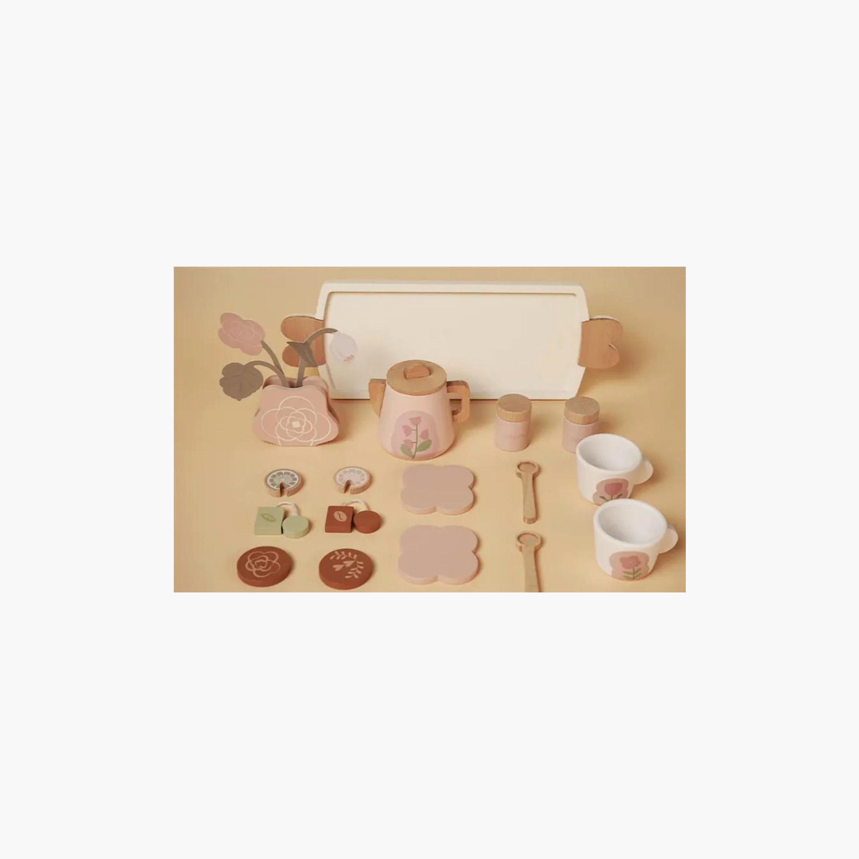 Woody Buddy Tea Party Pretend Play Set - Pink-toys-roleplay-kitchensets-image-9