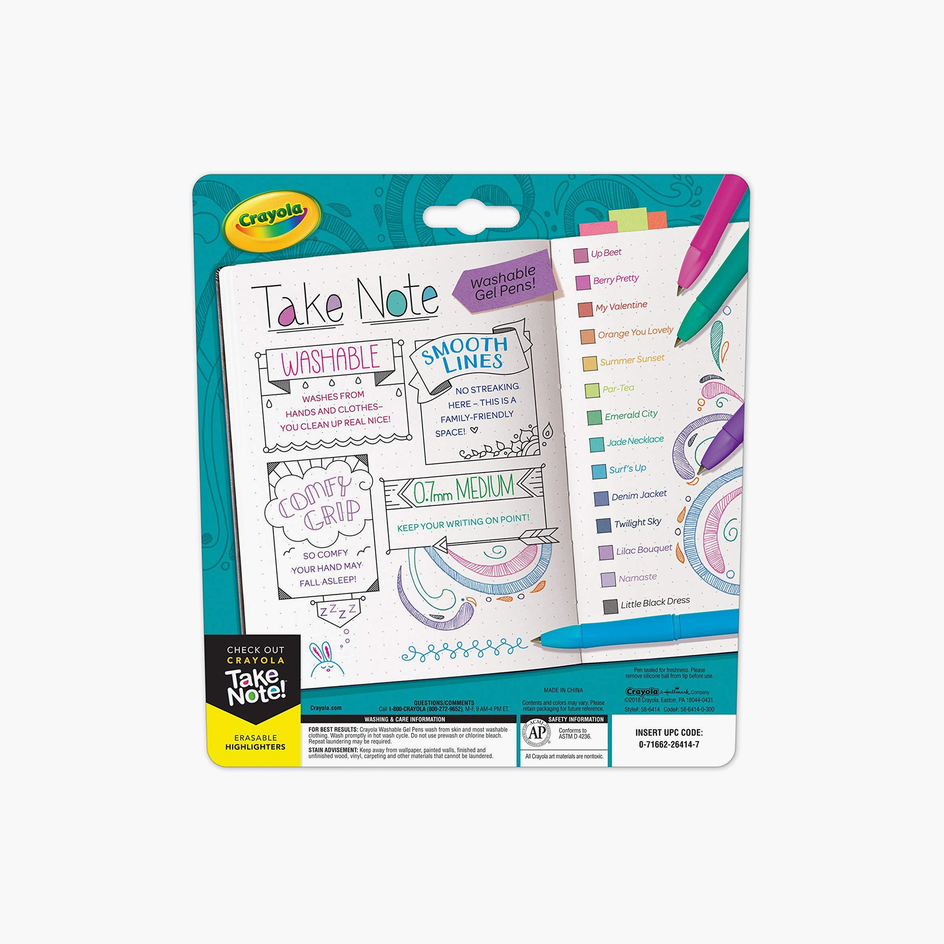 Crayola 14-Piece Take Note! Washable Gel Pens-school-artsandcrafts-image-3