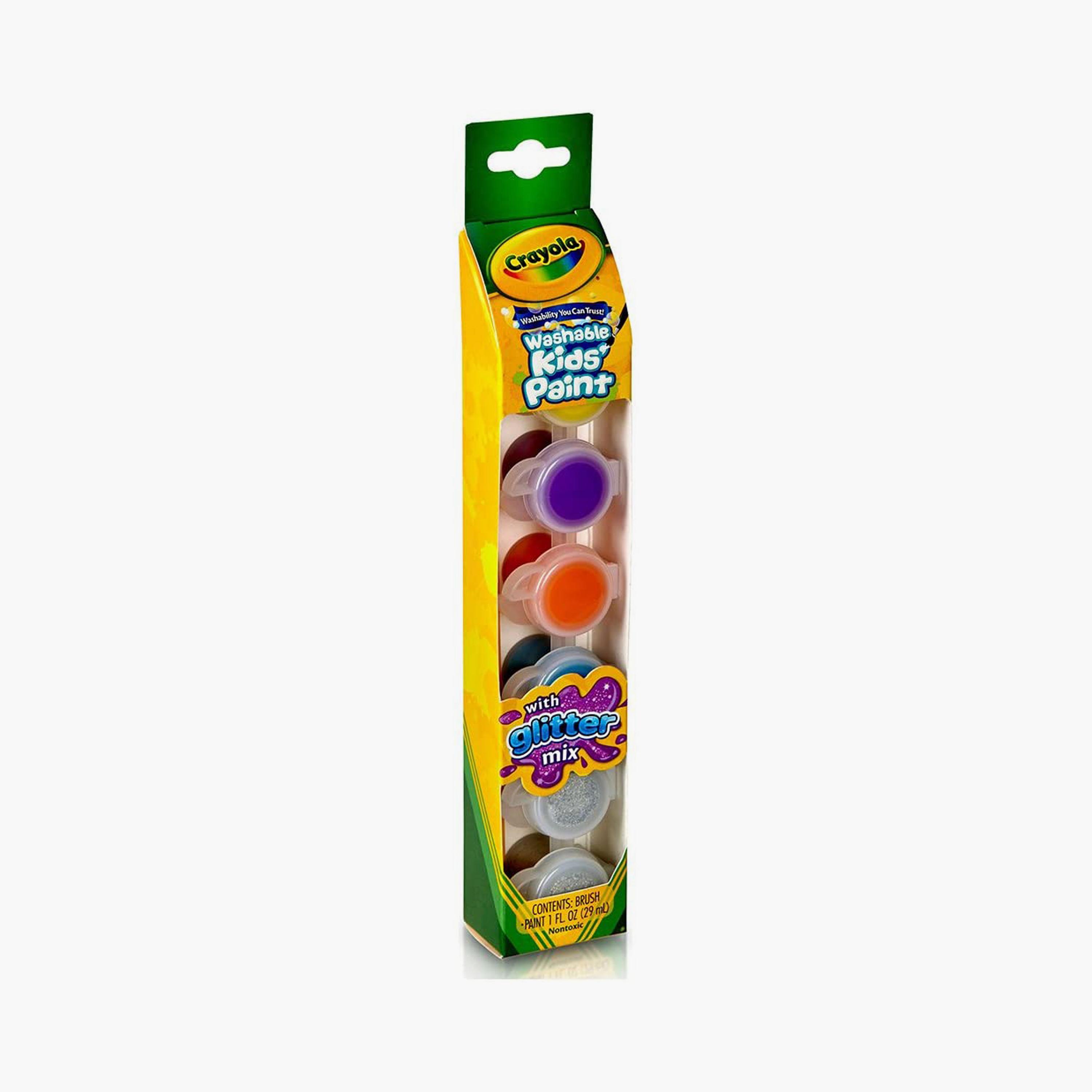 Crayola 6-Piece Washable Kids' Paint Pots - Glitter Effects-school-artsandcrafts-image-1