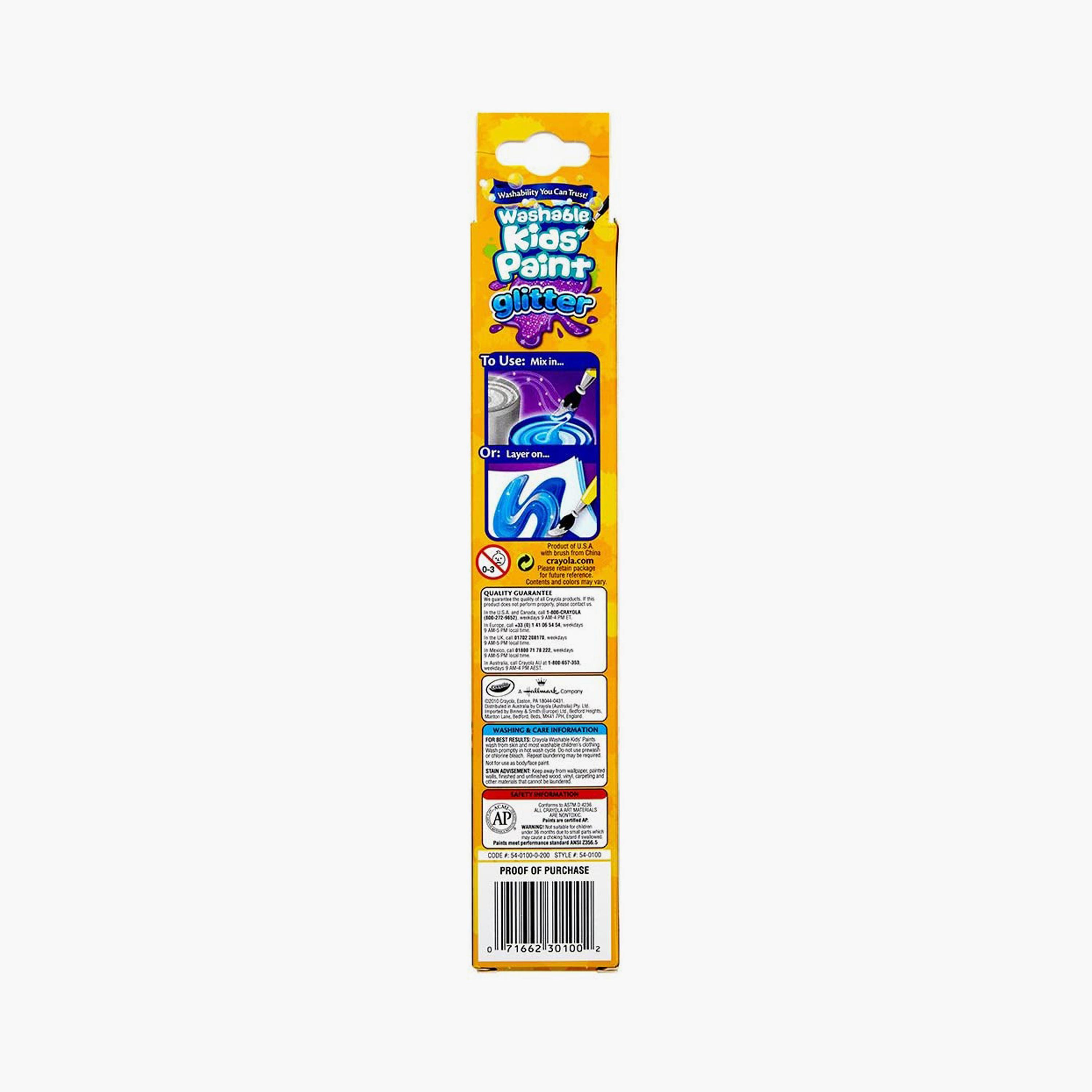 Crayola 6-Piece Washable Kids' Paint Pots - Glitter Effects-school-artsandcrafts-image-2