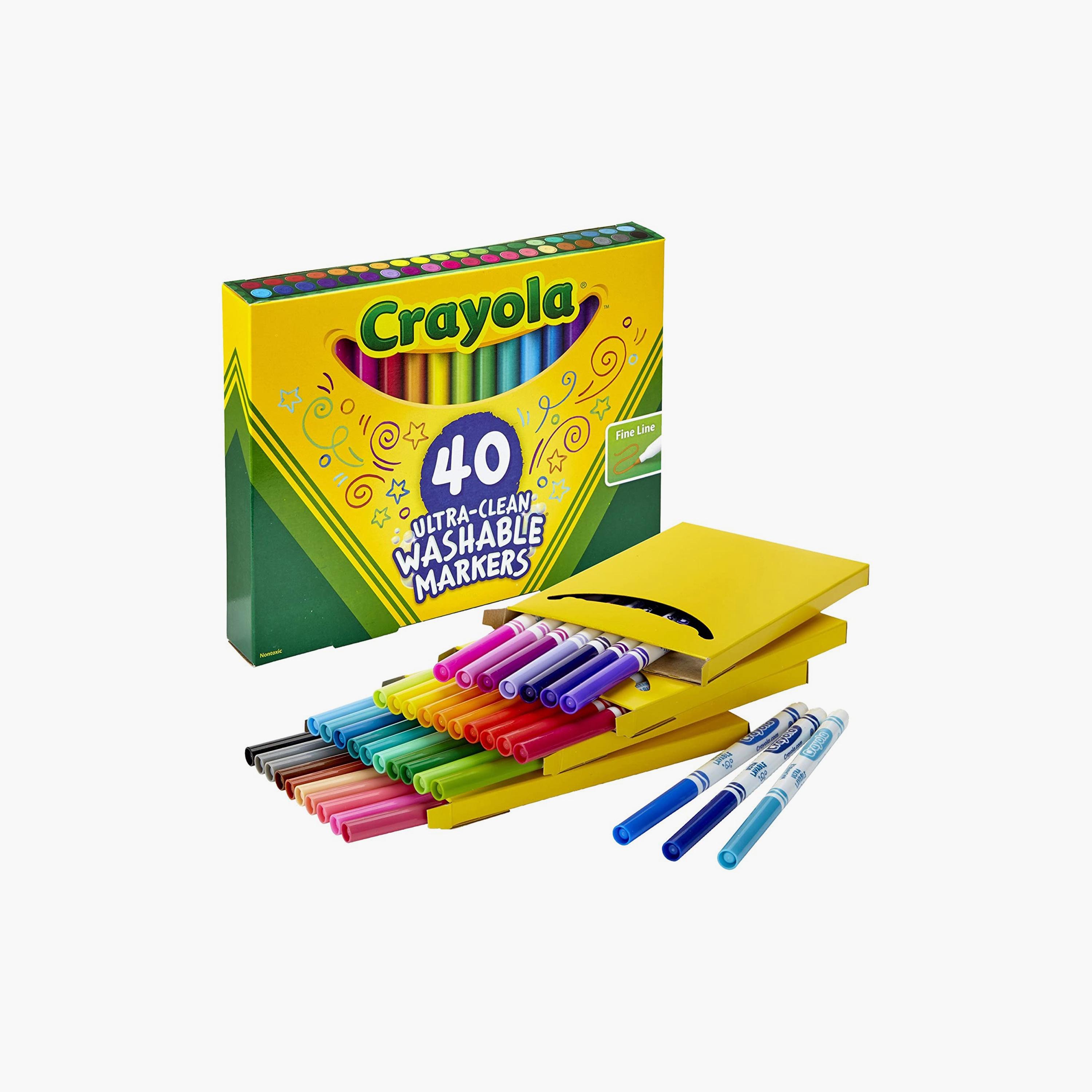 Crayola 40-Piece Ultra-Clean Washable Markers - Assorted-school-artsandcrafts-image-1