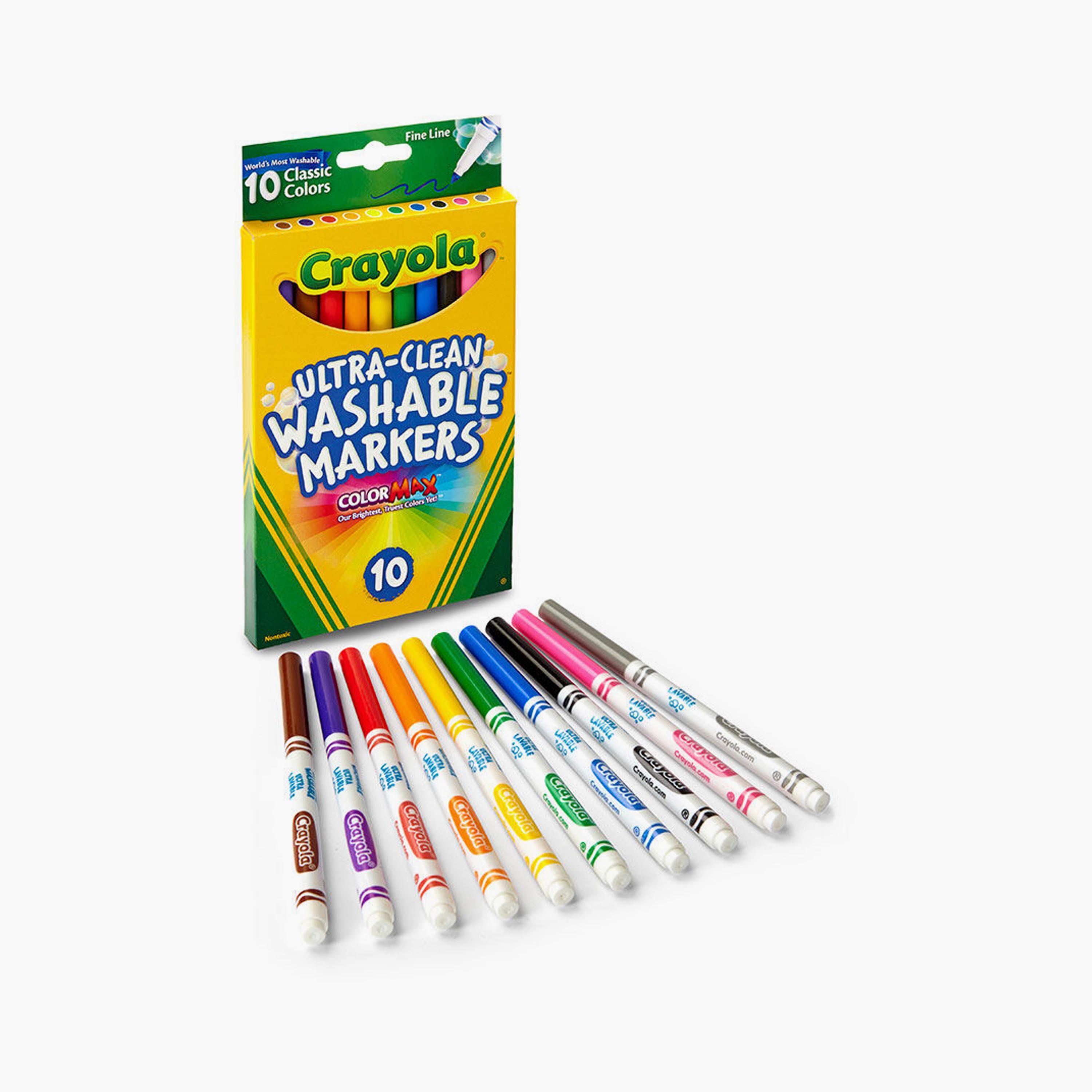 أقلام تحديد فائقة النظافة من كرايولا - 10 قطع-school-artsandcrafts-image-3