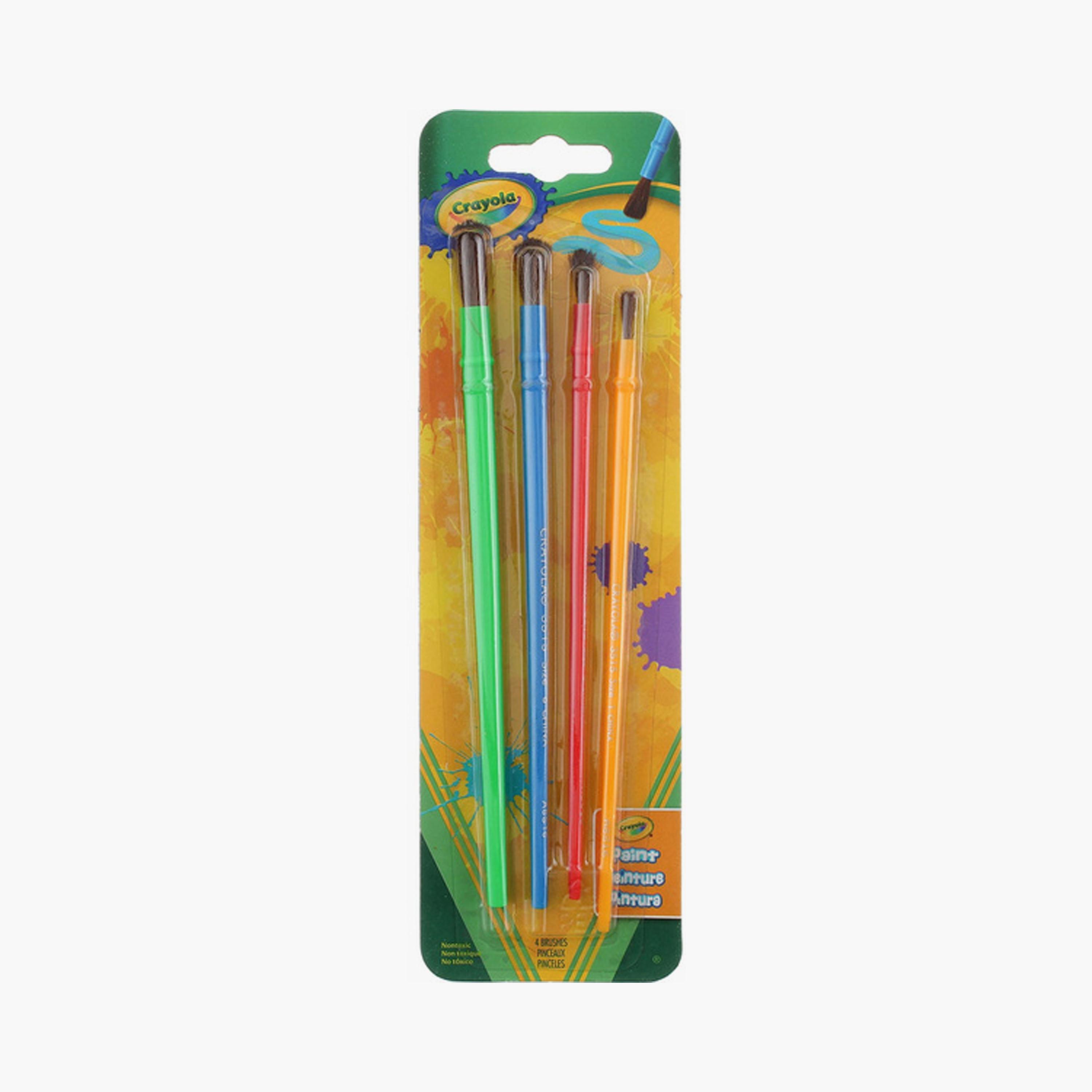 مجموعة فراشي رسم وفنون من كرايولا - 4 قطع-school-stationery-sets-image-3