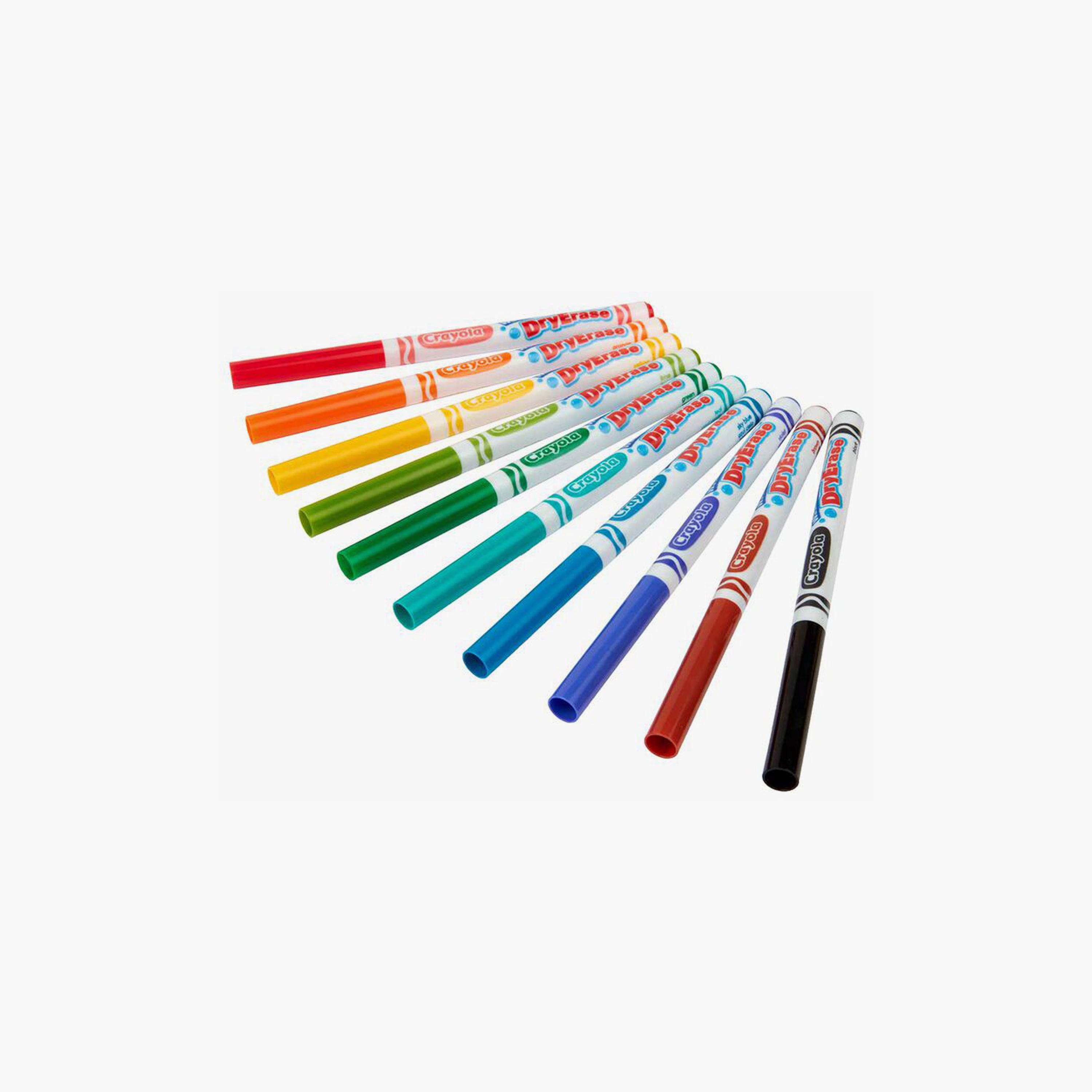 أقلام تحديد سبورة جافة رفيعة من كرايولا - 10 قطع-school-artsandcrafts-image-1
