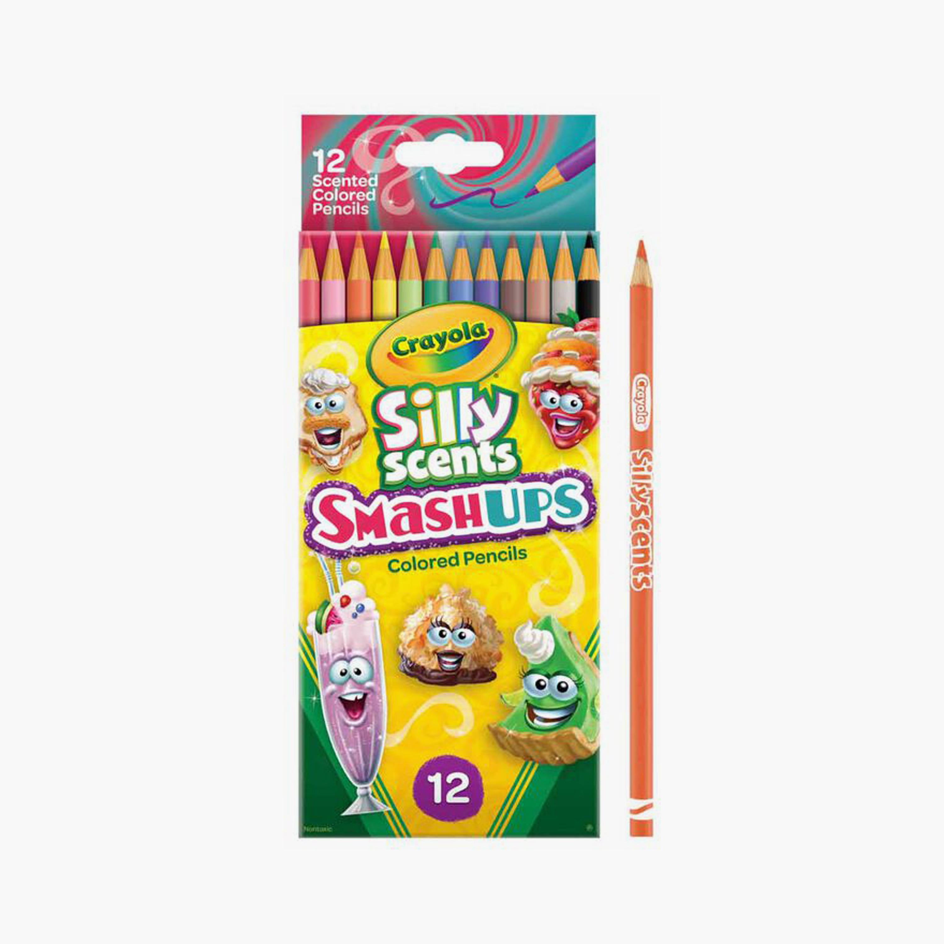 أقلام تلوين عطرية مضحكة سماش أبس من كرايولا - 12 قطعة-school-stationery-sets-image-1