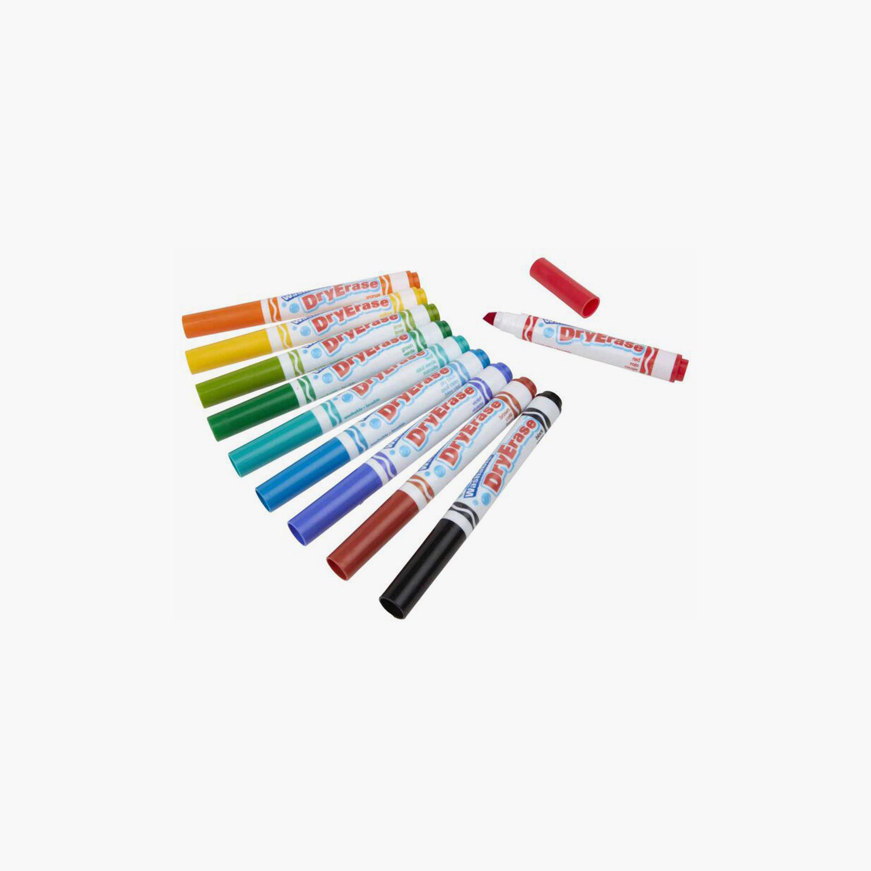 أقلام تحديد سبورة جافة من كرايولا - 10 قطع-school-artsandcrafts-image-1