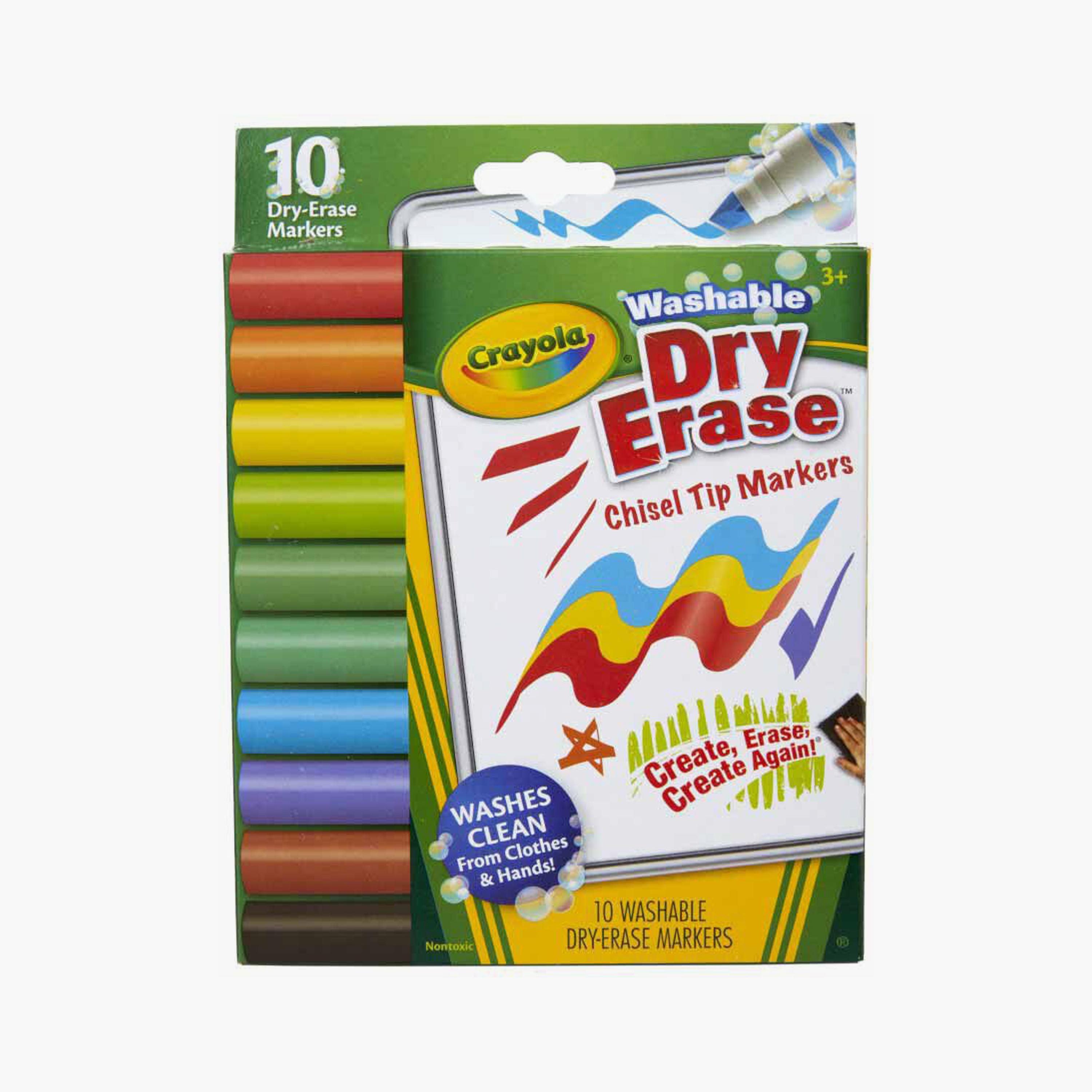 أقلام تحديد سبورة جافة من كرايولا - 10 قطع-school-artsandcrafts-image-2