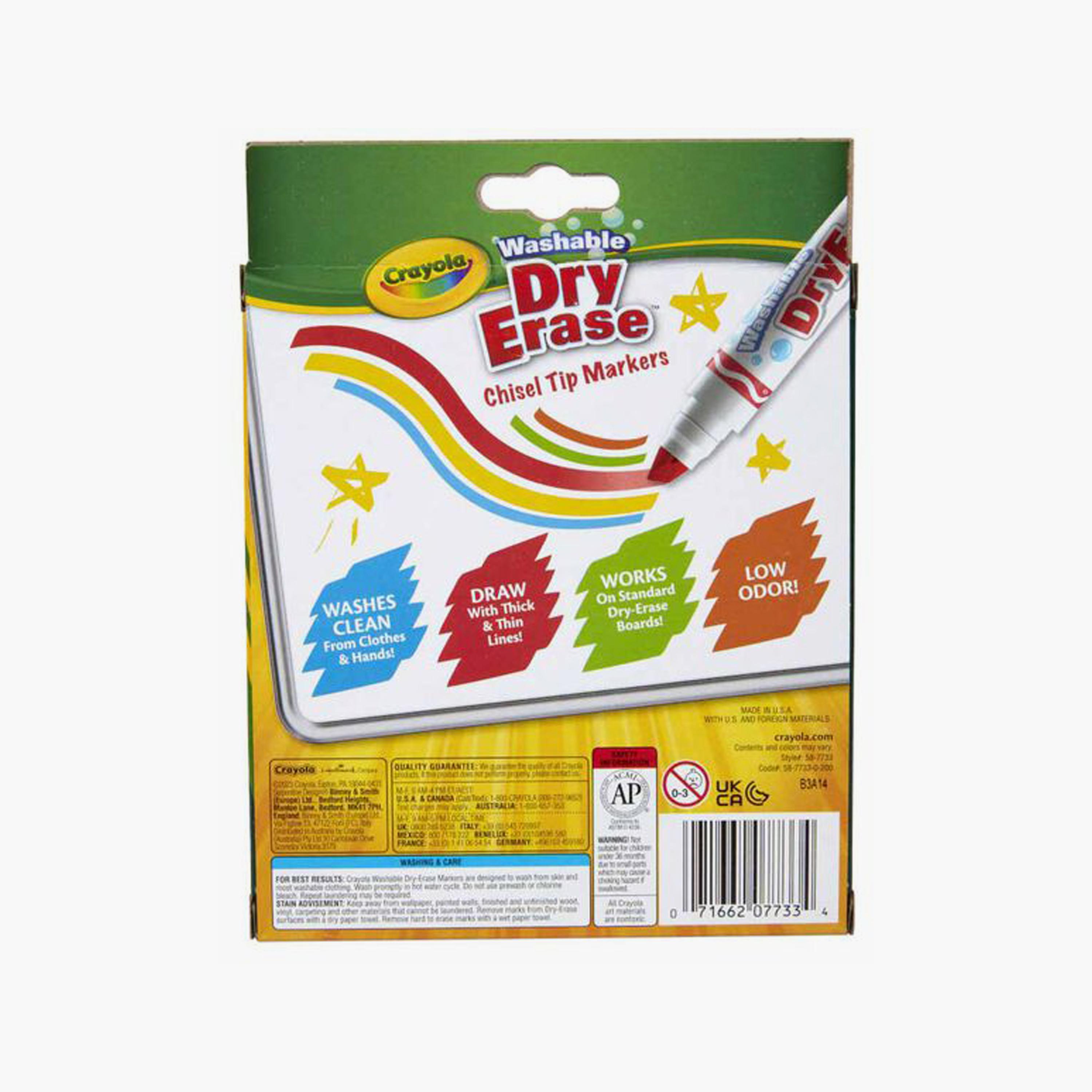 أقلام تحديد سبورة جافة من كرايولا - 10 قطع-school-artsandcrafts-image-4