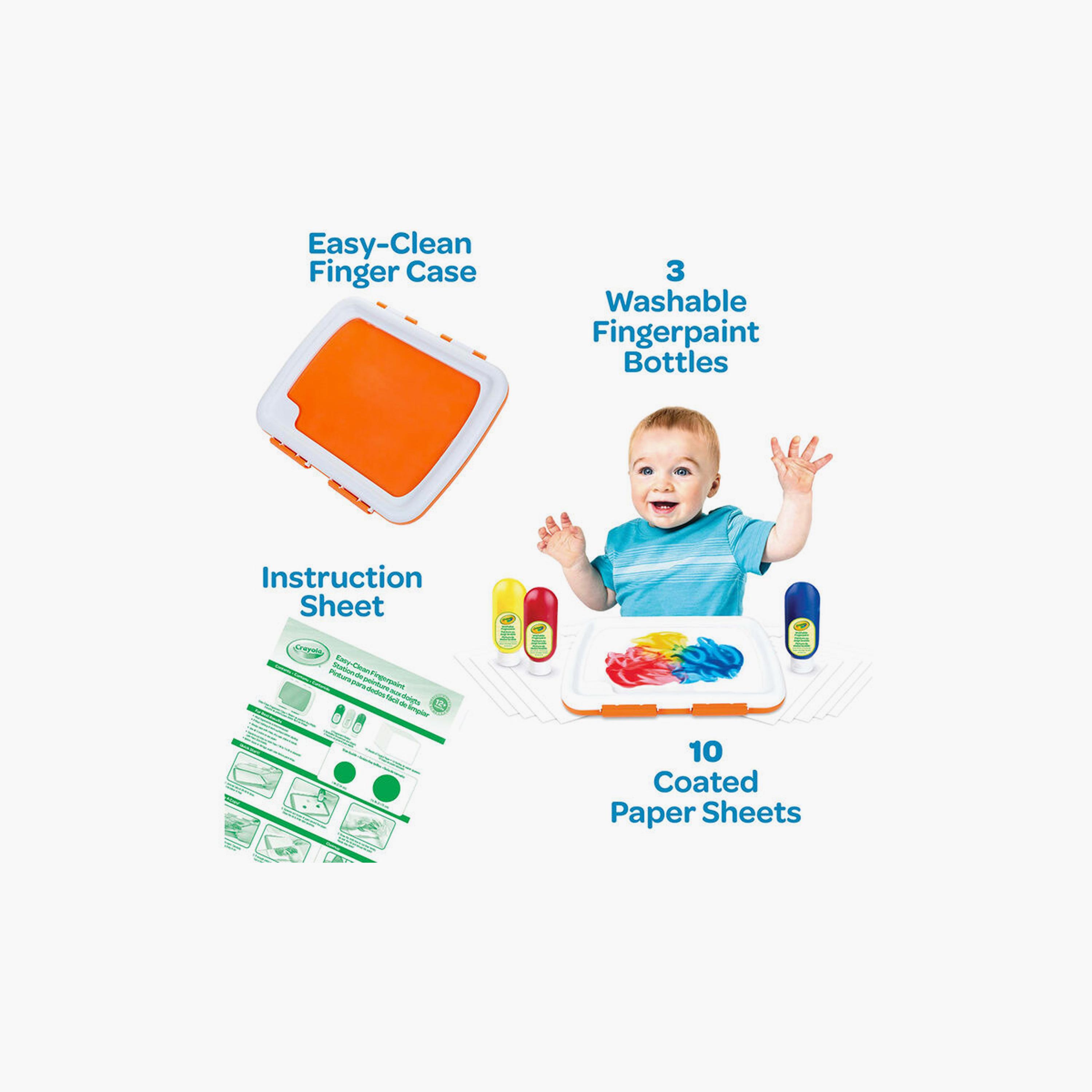 Crayola Easy-Clean Fingerpaint Activity Set-school-stationery-sets-image-3